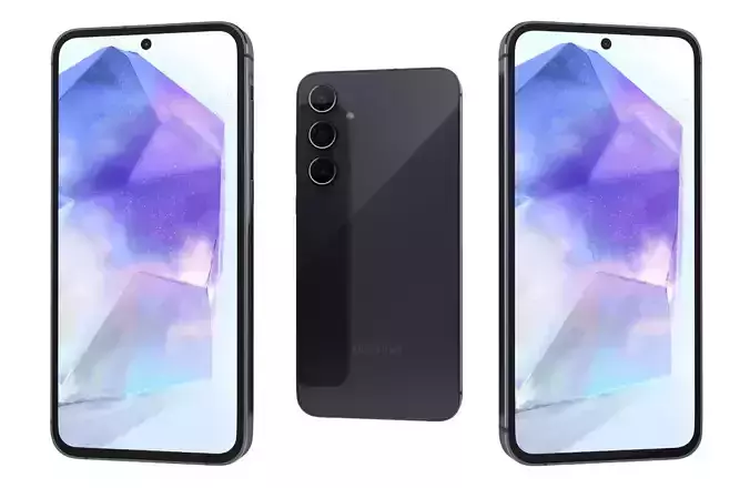 Samsung Galaxy A55 5G Black 3D model