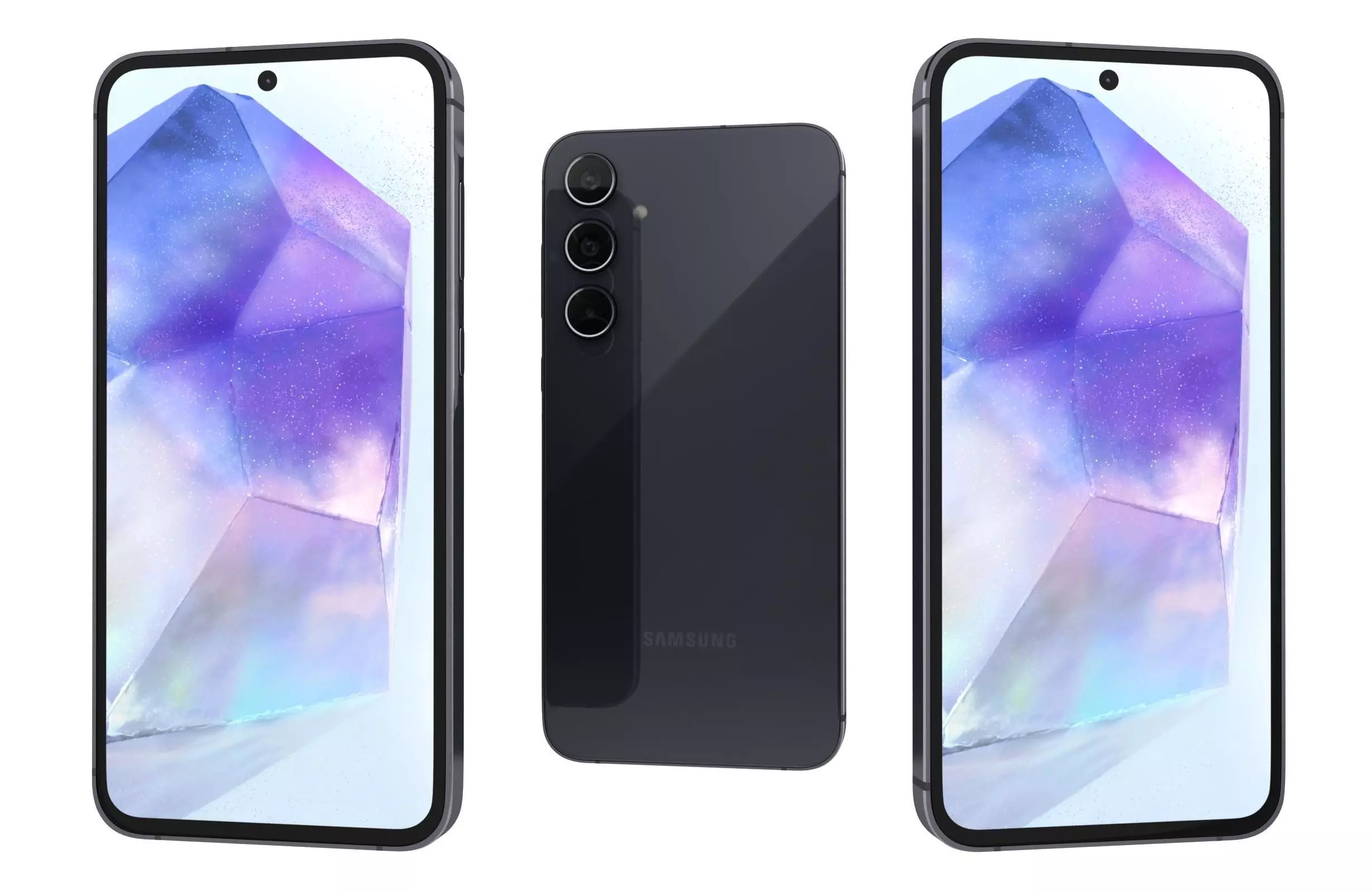 Samsung Galaxy A55 5G Black 3D model_0