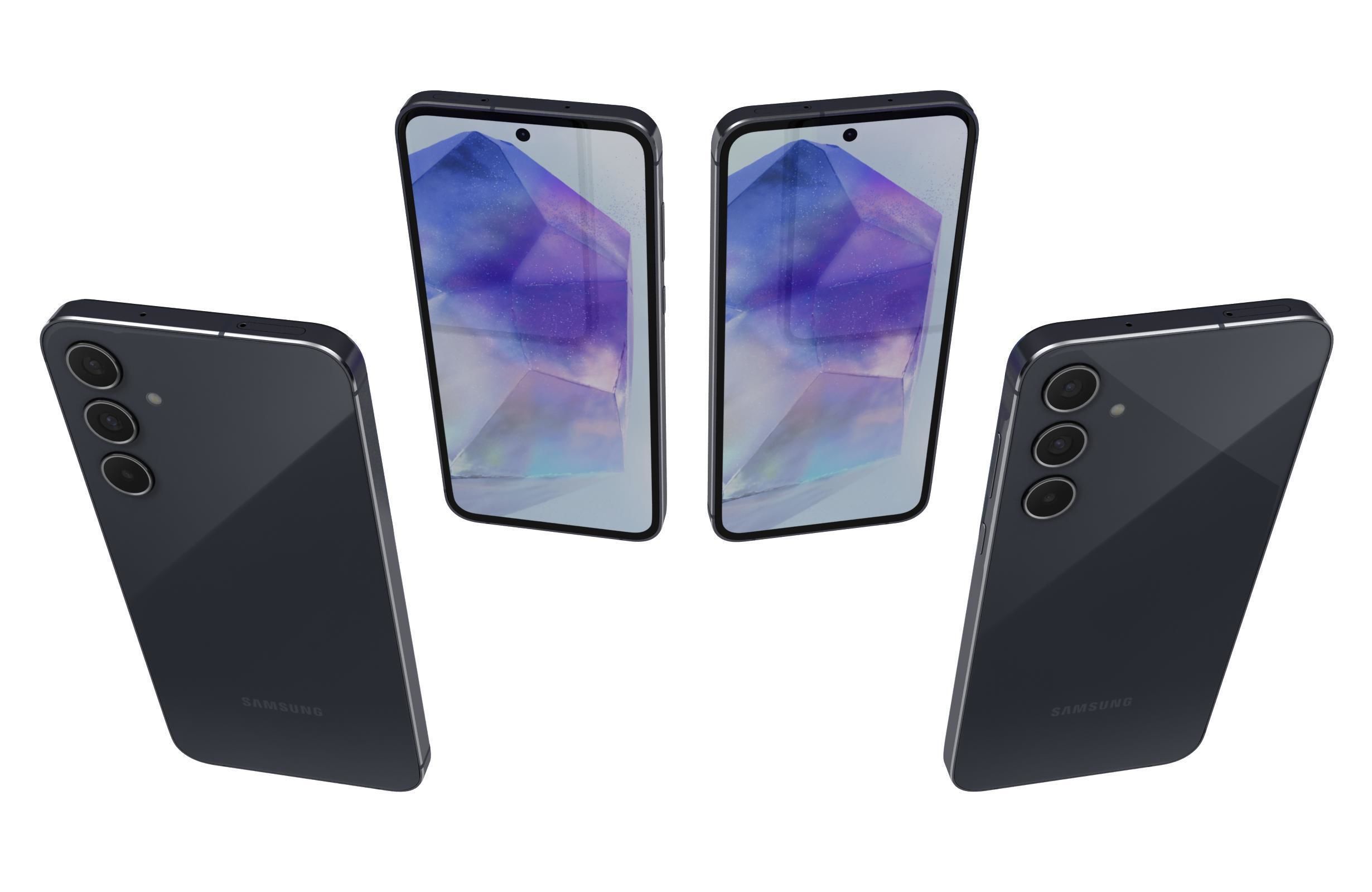 Samsung Galaxy A55 5G Black 3D model_4