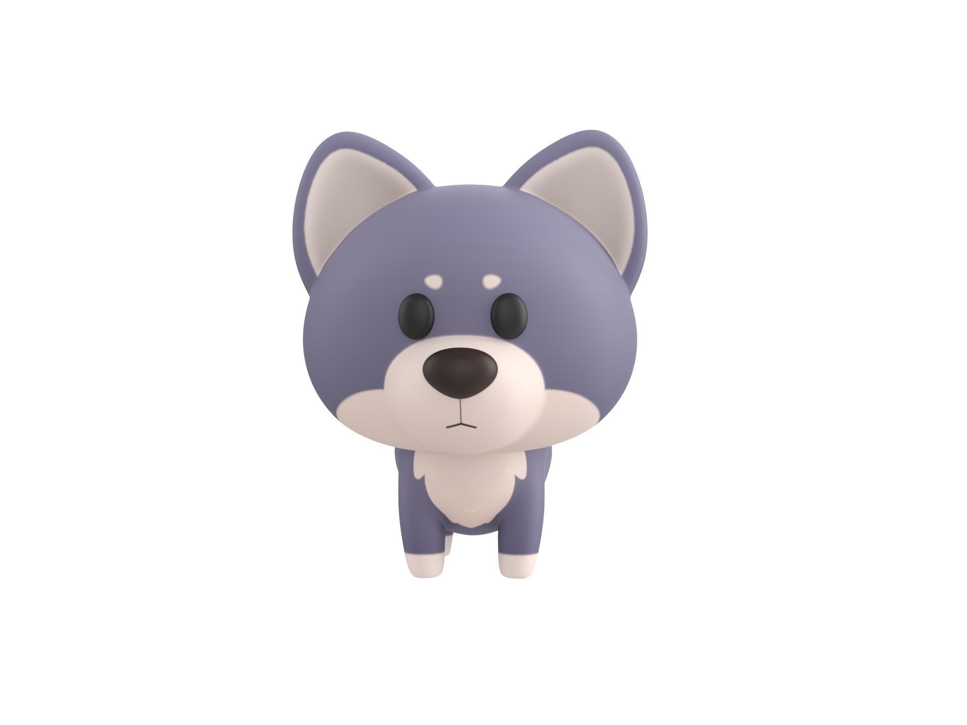 Character289 Wolf 3D model_1