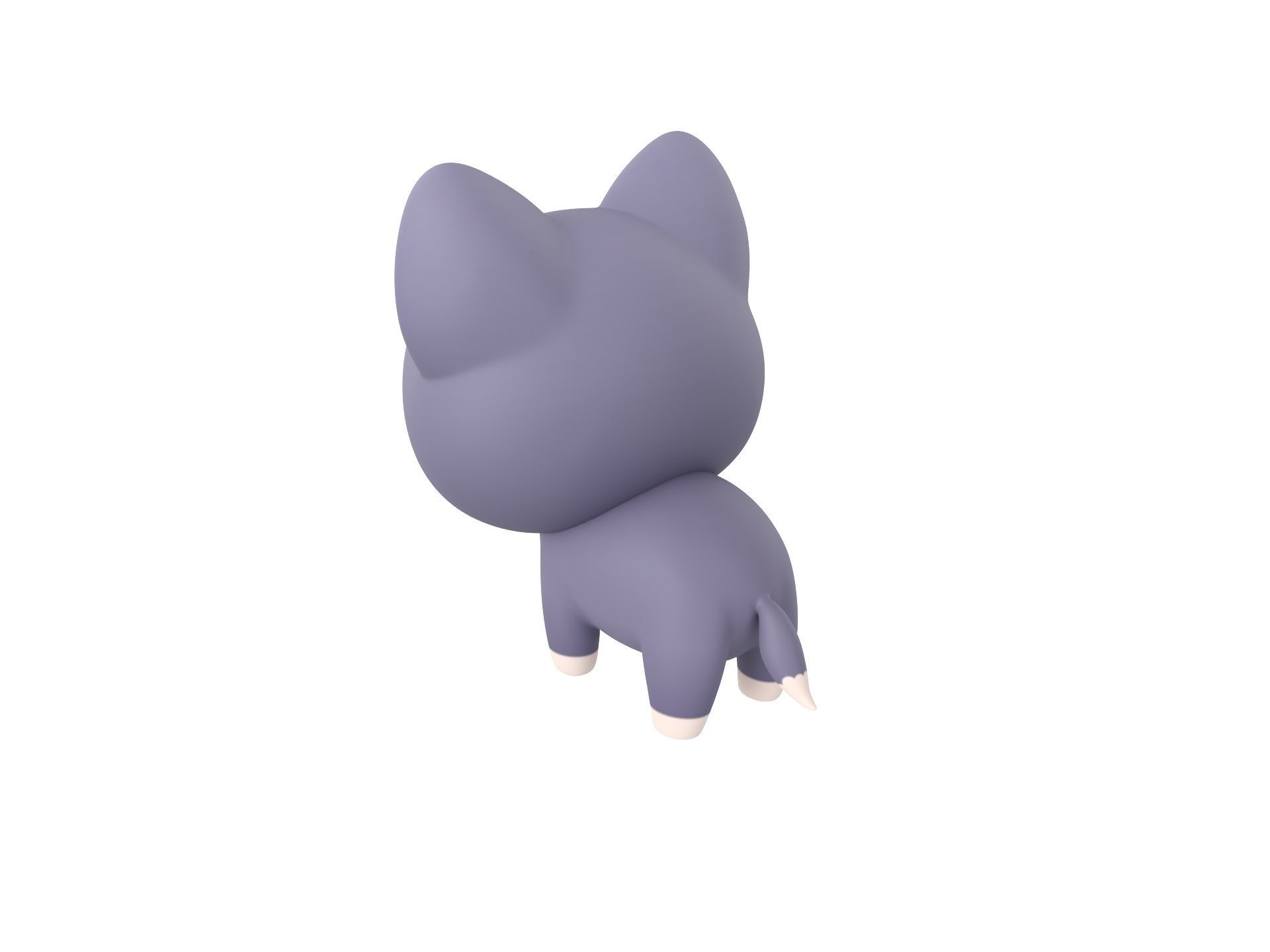 Character289 Wolf 3D model_6