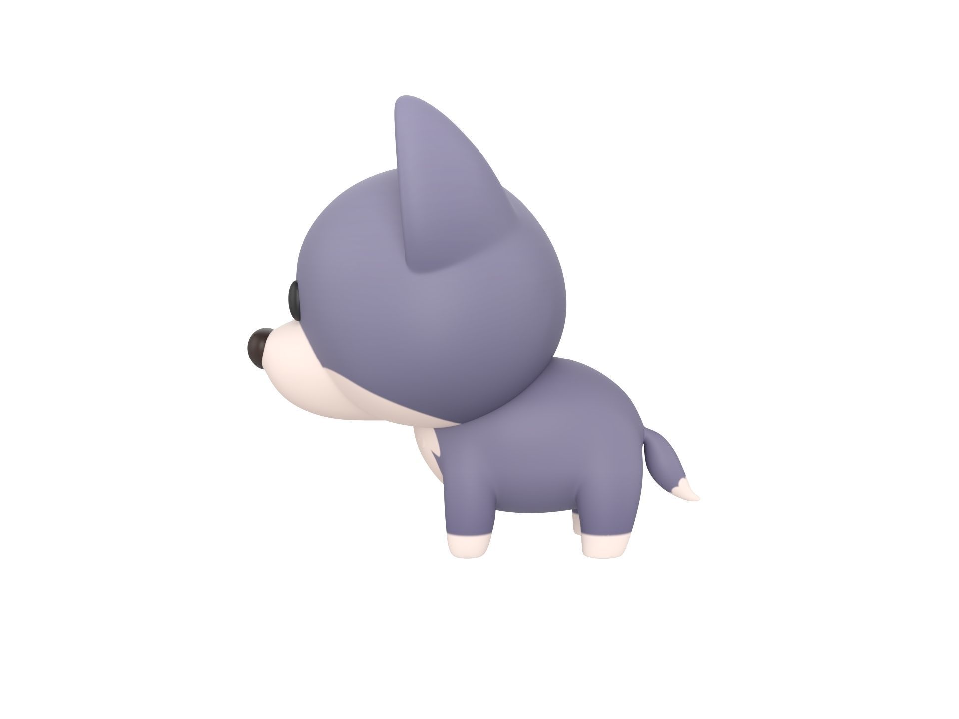 Character289 Wolf 3D model_7