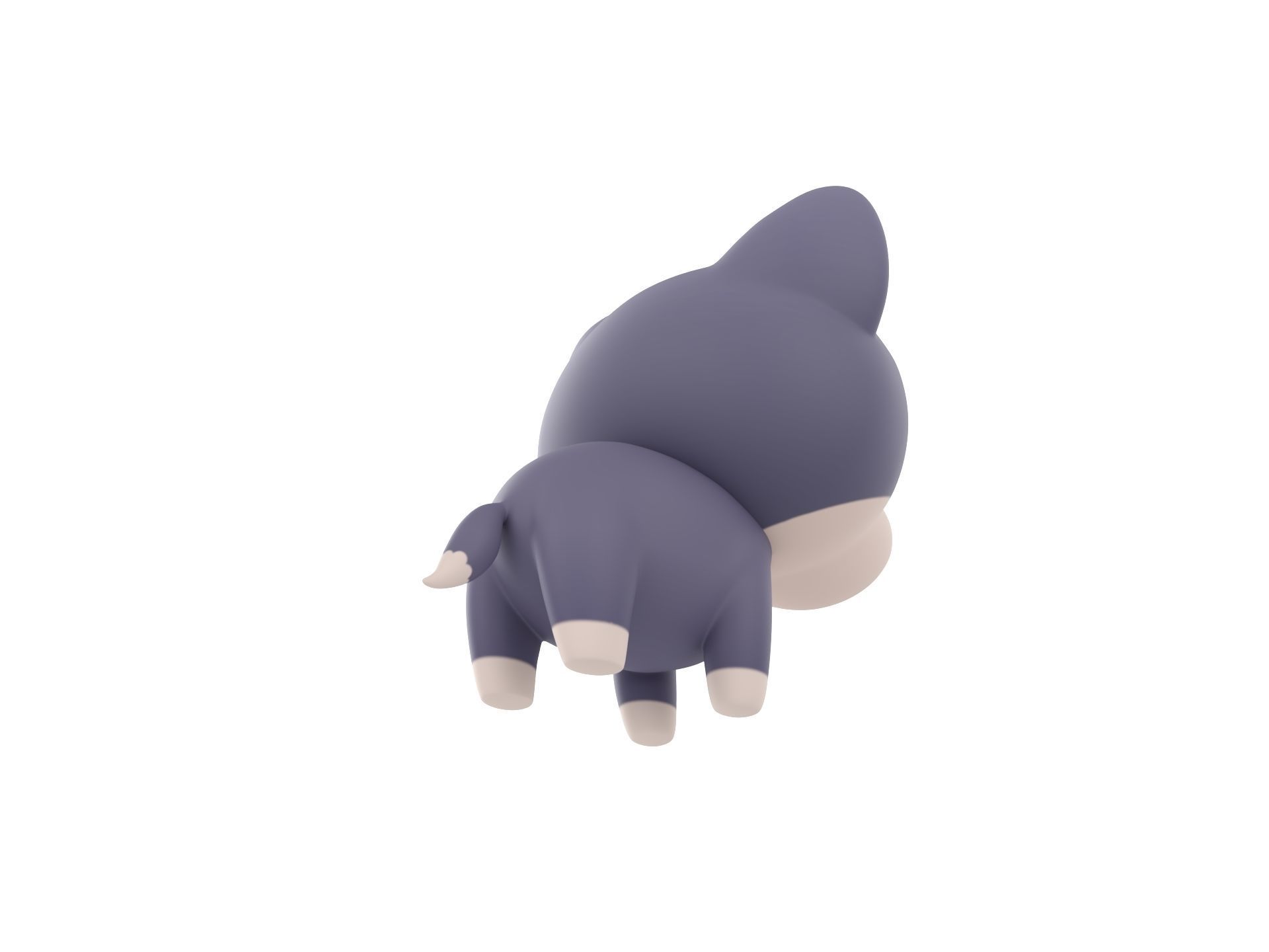 Character289 Wolf 3D model_4