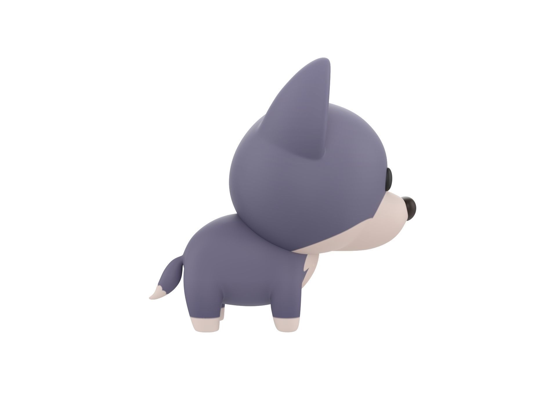 Character289 Wolf 3D model_3