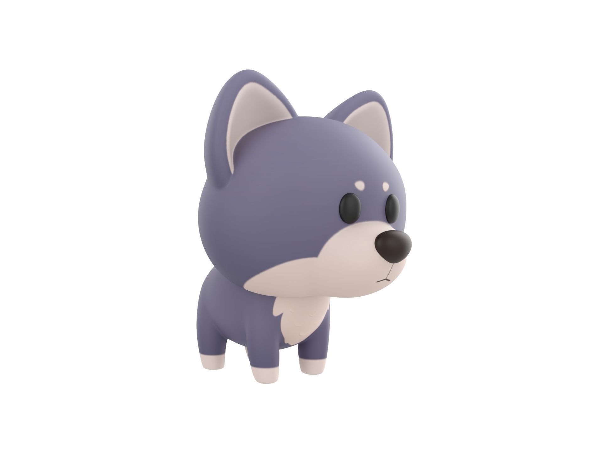 Character289 Wolf 3D model_2