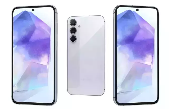 Samsung Galaxy A55 5G White 3D model
