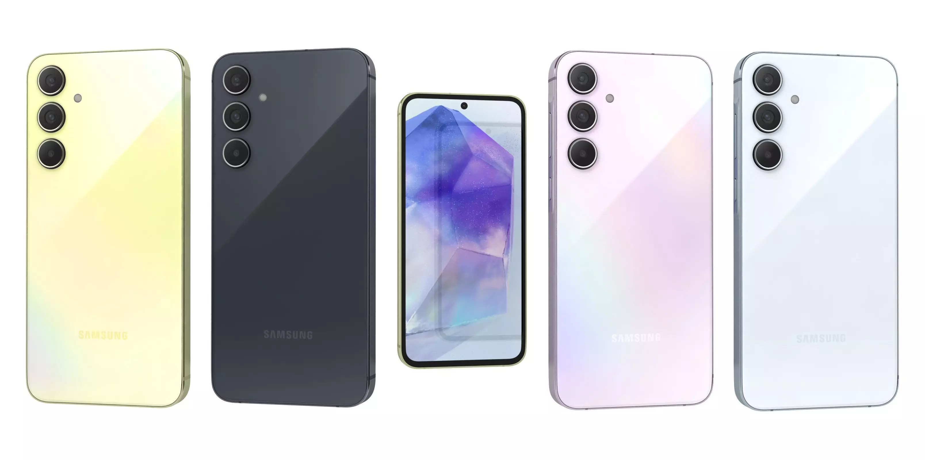 Samsung Galaxy A55 5G All Colors 3D model