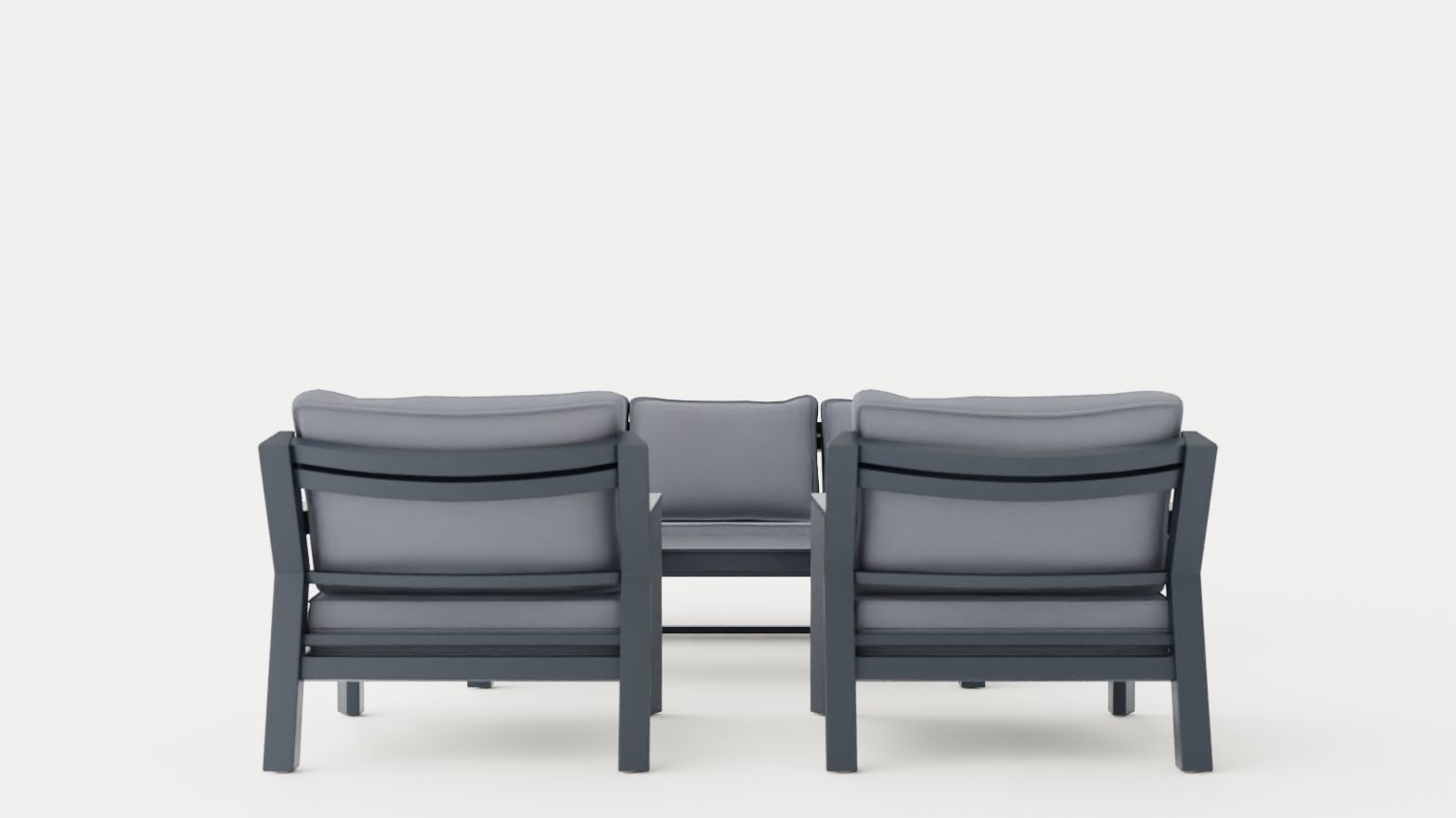 Lycke sofa set Low-poly 3D model_2