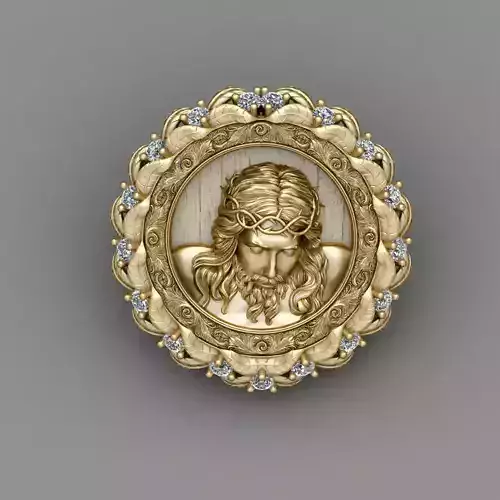 Jesus Earring 3d Print Model 3D print model
