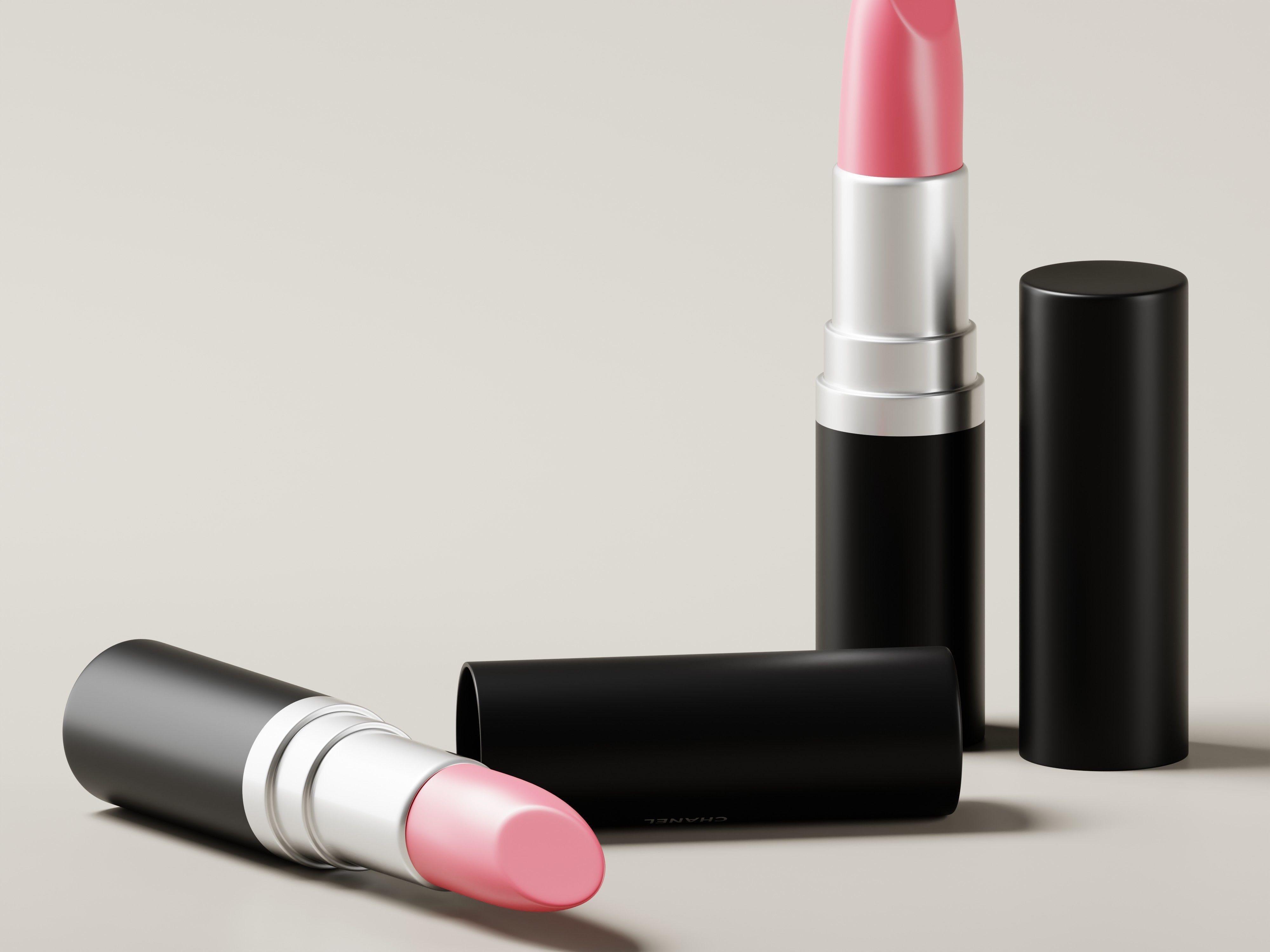 Pink Matte Lipstick 3D Model Low-poly 3D model_7