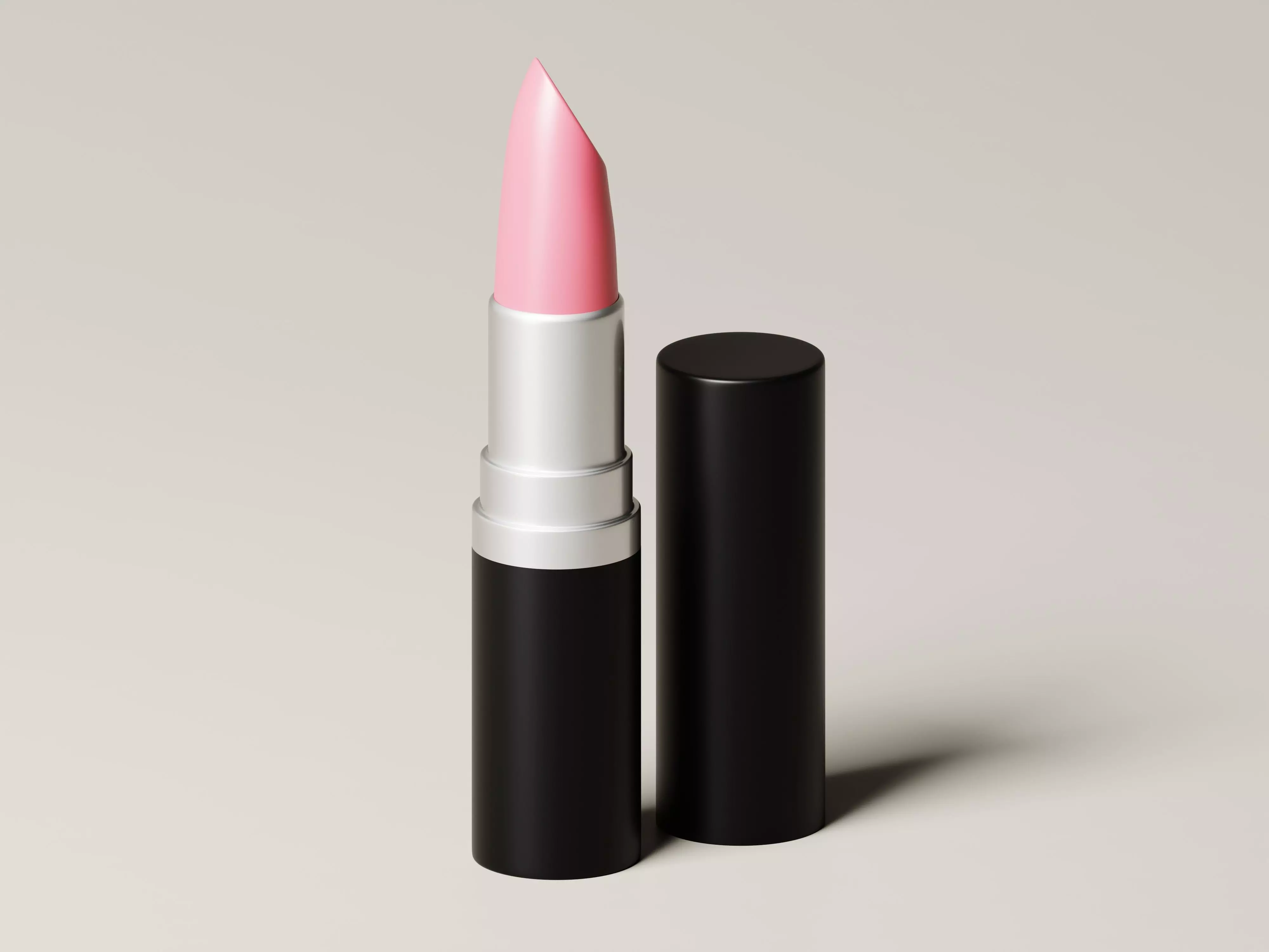 Pink Matte Lipstick 3D Model Low-poly 3D model_0