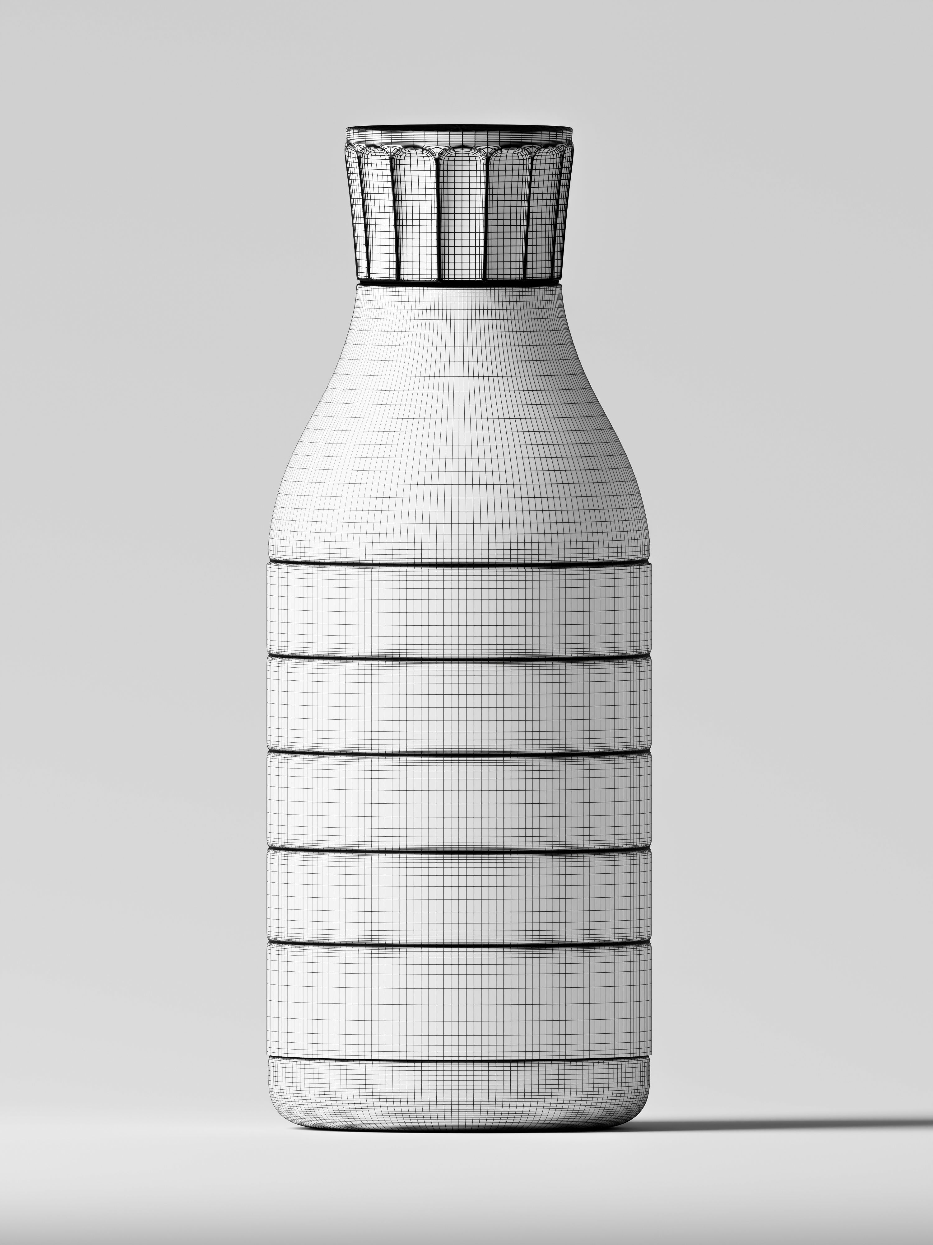 Black Cosmetic Bottle 3D Model Low-poly 3D model_2