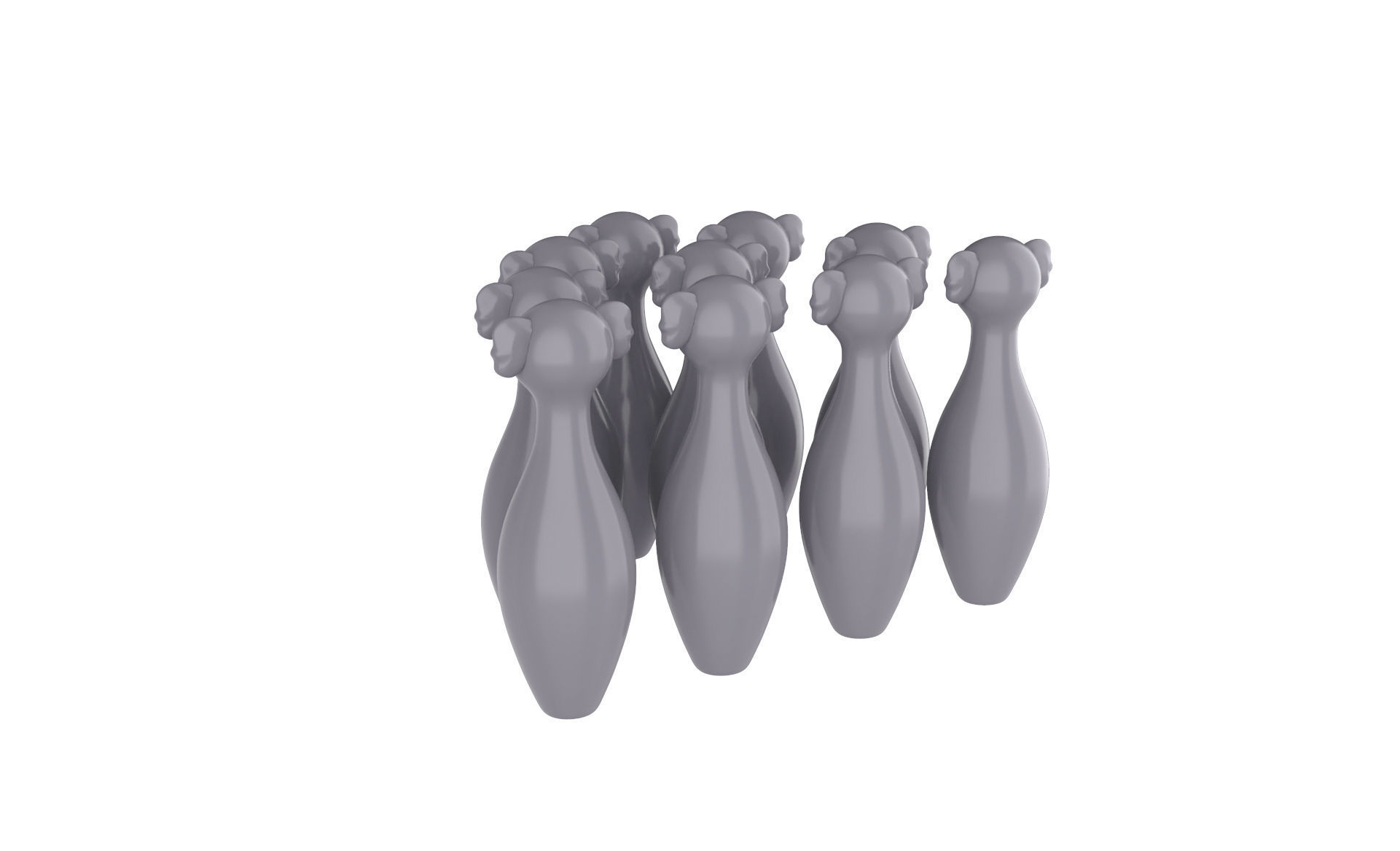 Cartoon Koala Bowling And Ball Bowling Low-poly 3D model_10