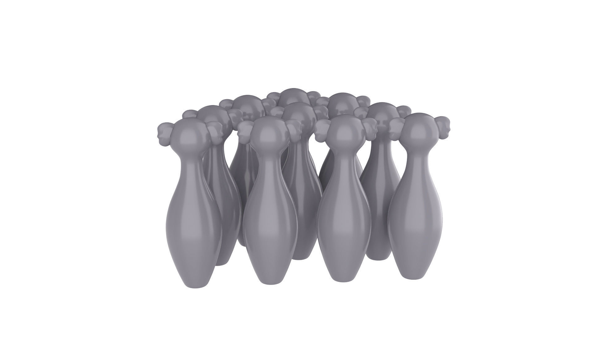 Cartoon Koala Bowling And Ball Bowling Low-poly 3D model_11