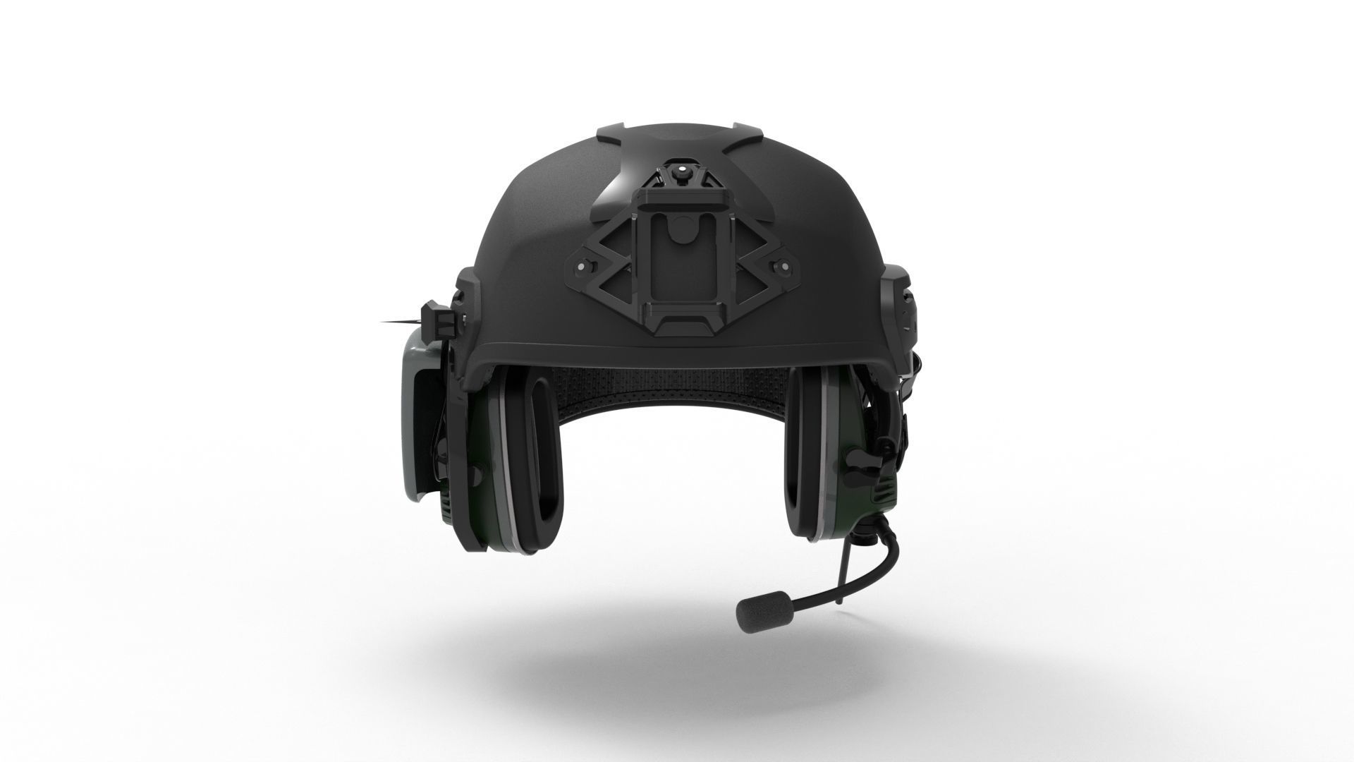 Tactical Helmet - Detailed and High Poly 3D model_1