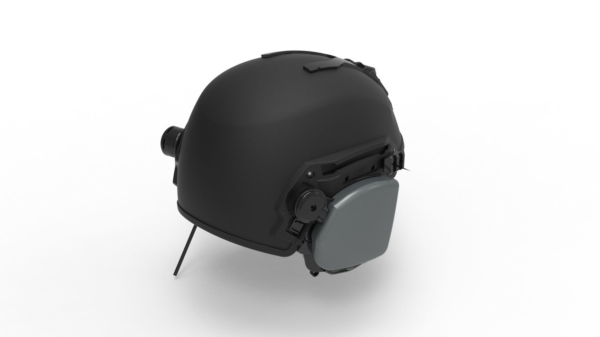 Tactical Helmet - Detailed and High Poly 3D model_4