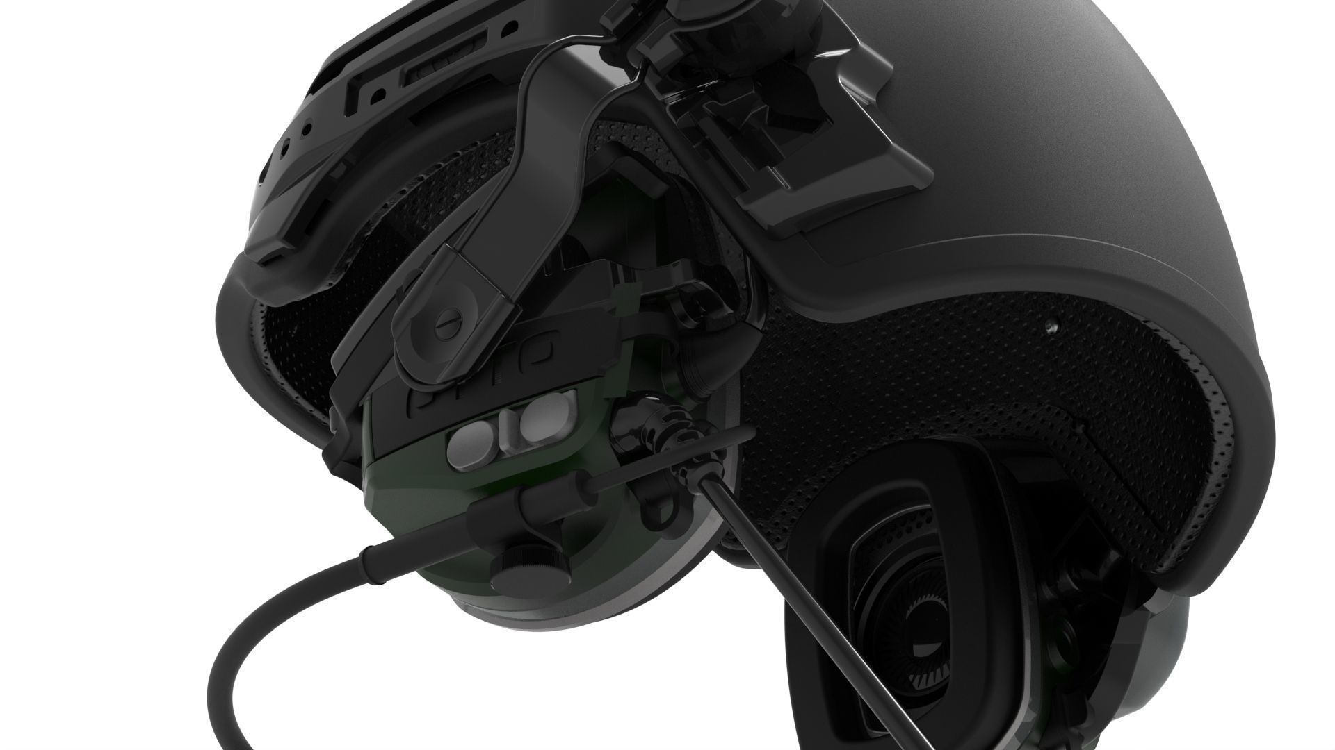 Tactical Helmet - Detailed and High Poly 3D model_9