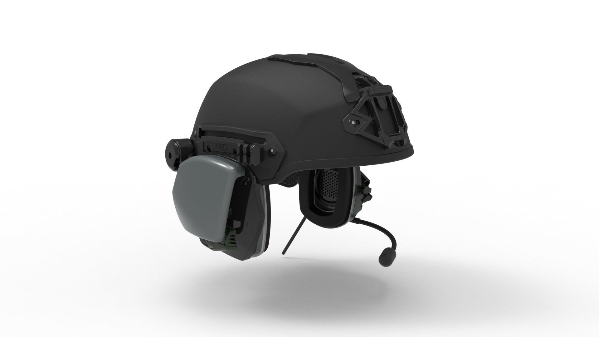 Tactical Helmet - Detailed and High Poly 3D model_2