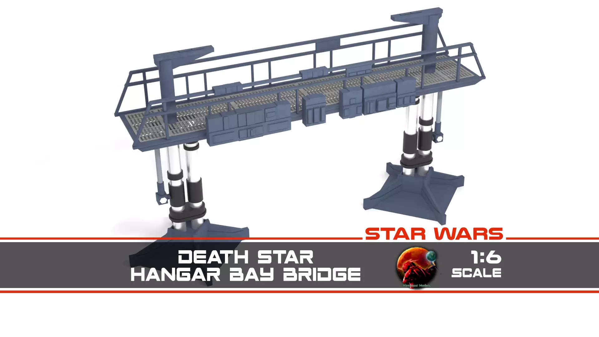 Death Star Hangar Bay Bridge 1-6 scale Hottoys 3D print model_0