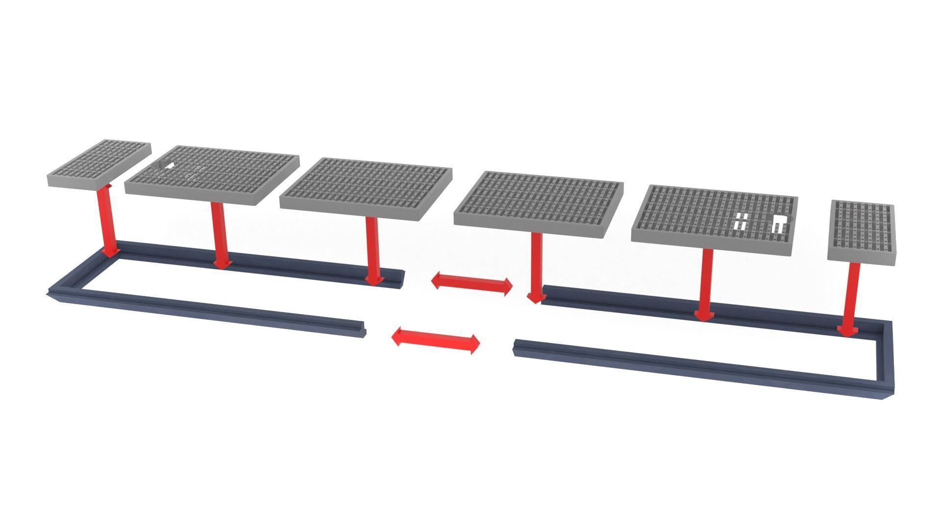 Death Star Hangar Bay Bridge 1-12 scale Blackseries 3D print model_8