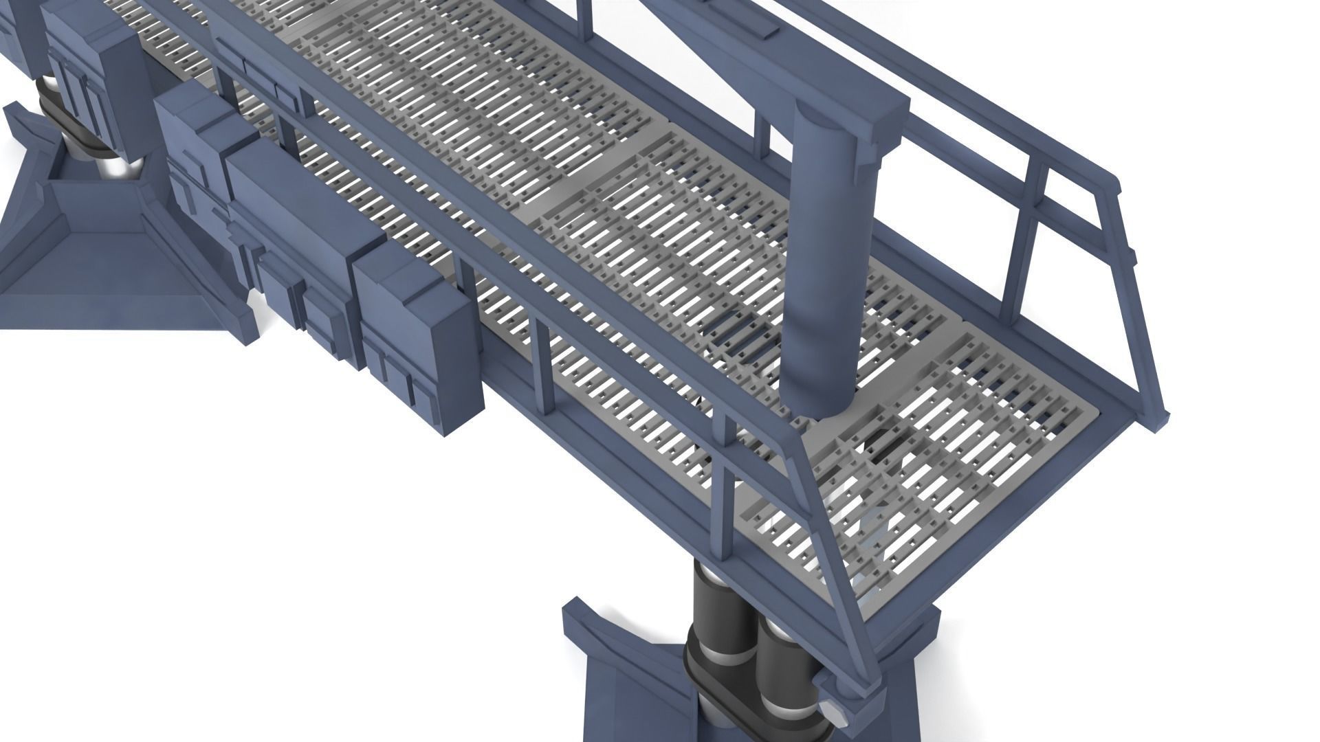 Death Star Hangar Bay Bridge 1-12 scale Blackseries 3D print model_4