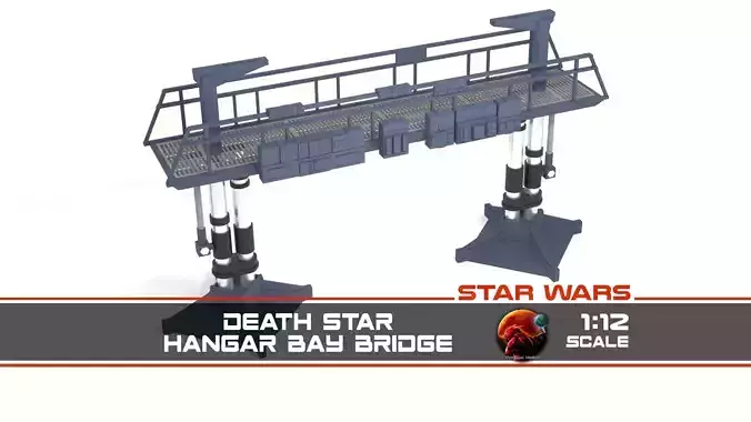 Death Star Hangar Bay Bridge 1-12 scale Blackseries 3D print model