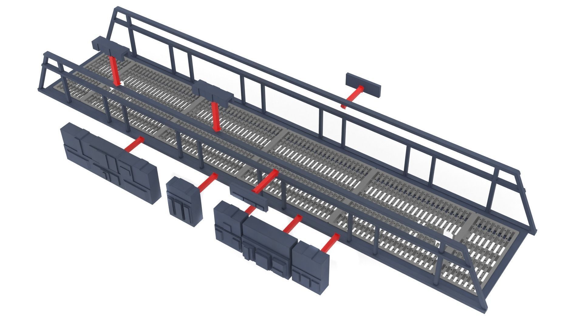 Death Star Hangar Bay Bridge 1-12 scale Blackseries 3D print model_10