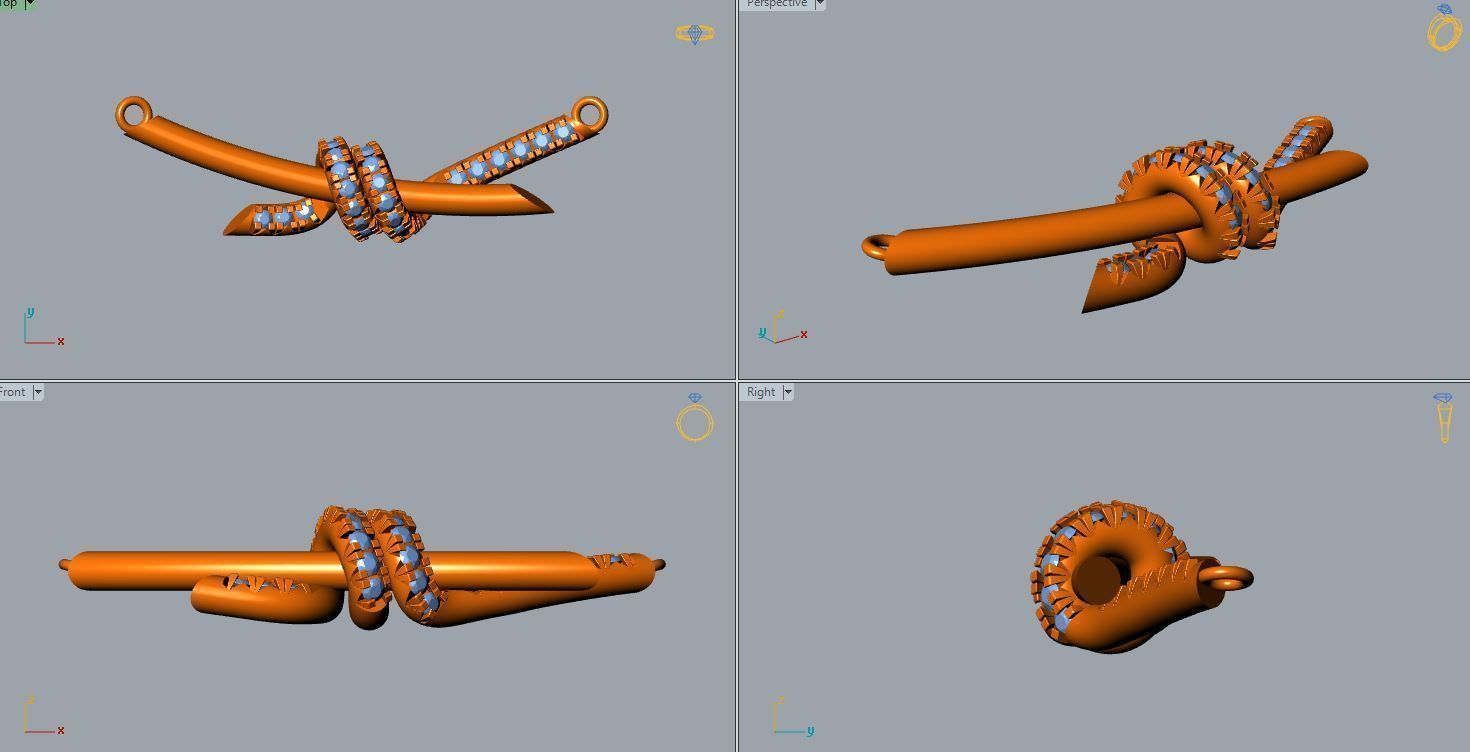 tanmaniya gold daimond 3D print model_2