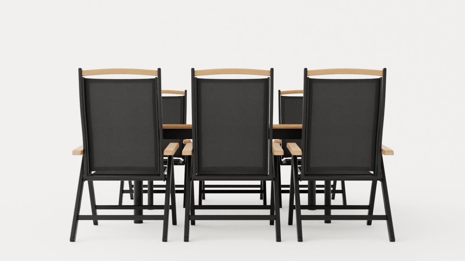 Nice dining set Low-poly 3D model_2