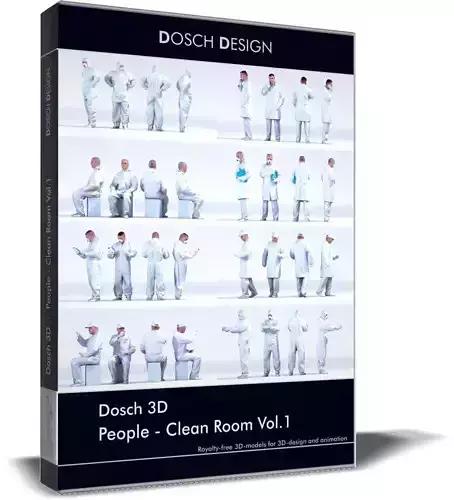 Dosch 3D - People - Clean Room Vol 1 3D model