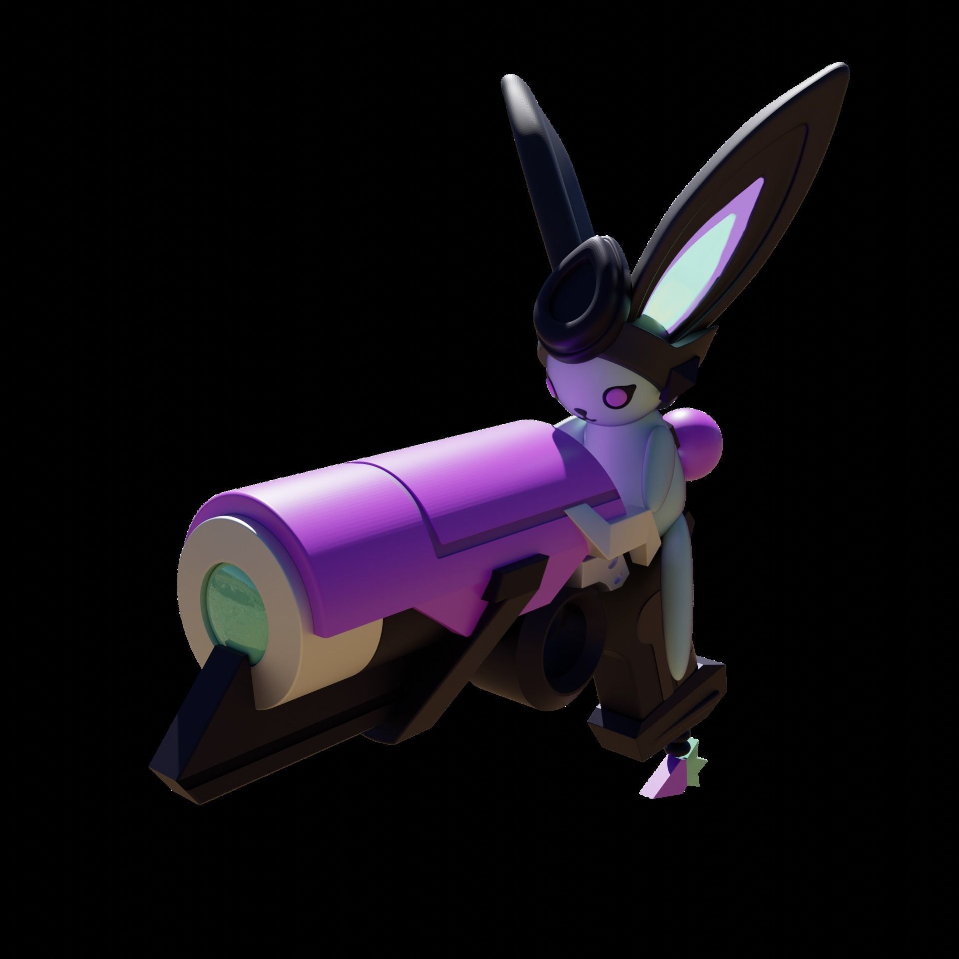 BATTLE BUNNY MISS FORTUNE COSPLAY 3D model 3D printable CGTrader