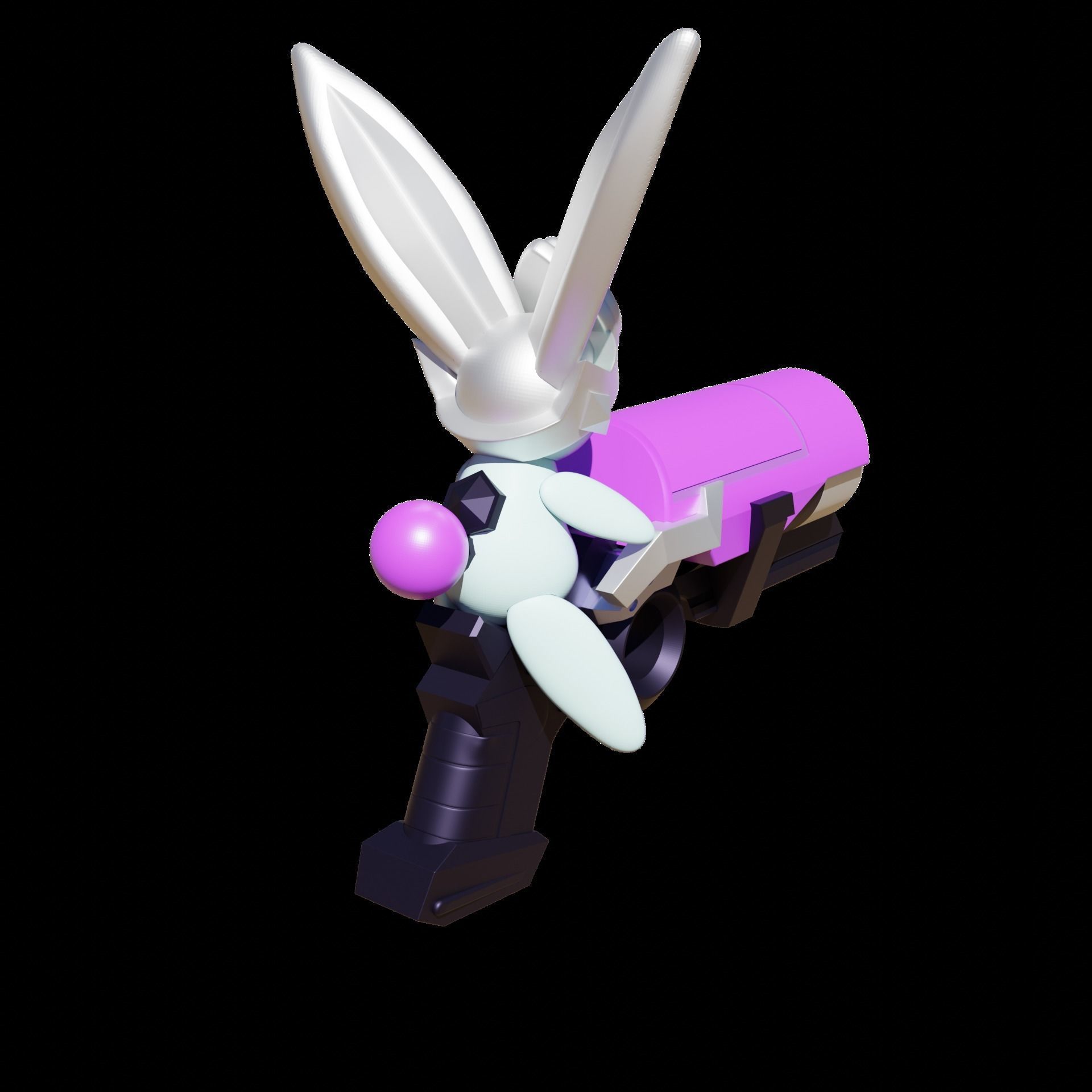 BATTLE BUNNY MISS FORTUNE COSPLAY 3D print model_9