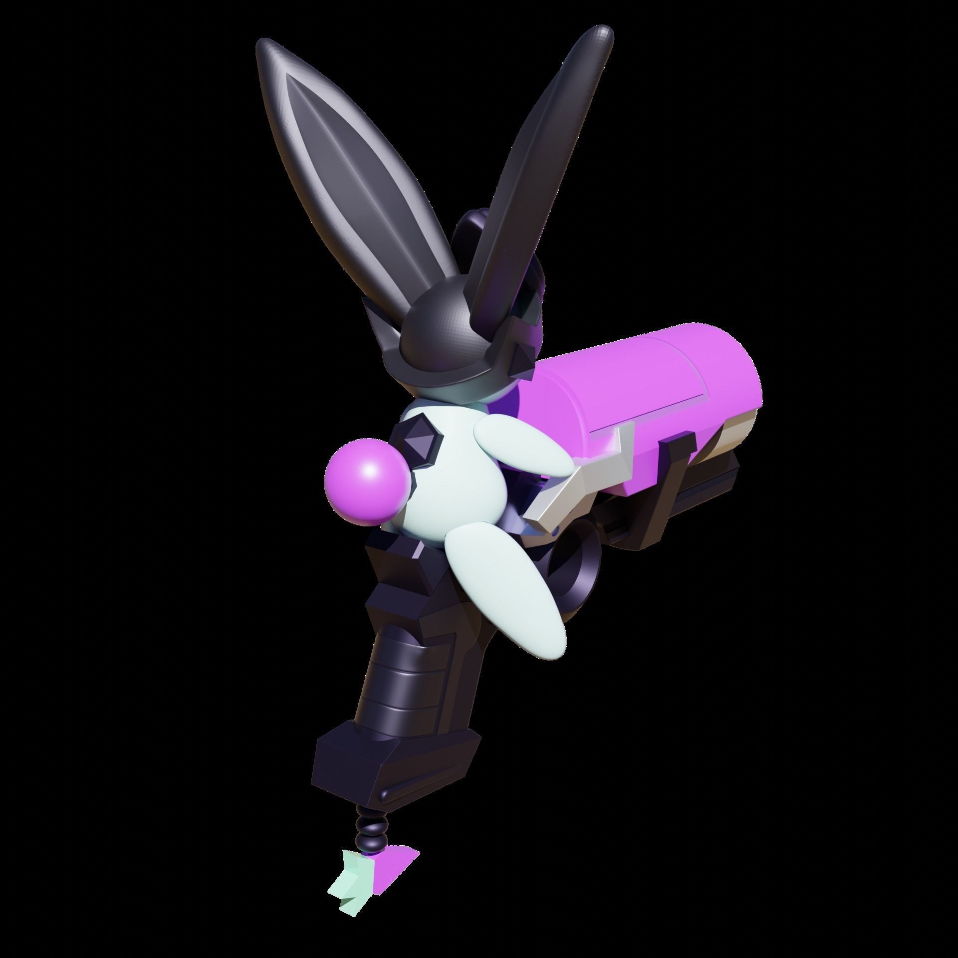 BATTLE BUNNY MISS FORTUNE COSPLAY 3D print model_6