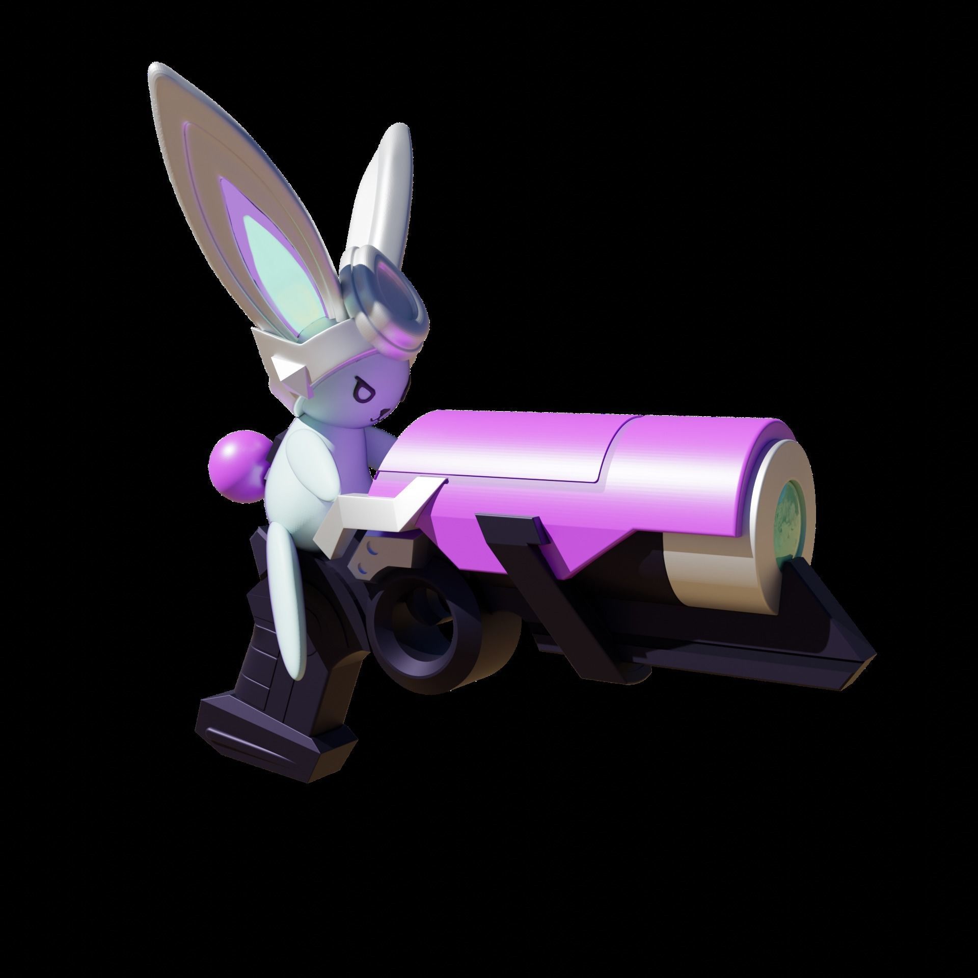 BATTLE BUNNY MISS FORTUNE COSPLAY 3D print model_1