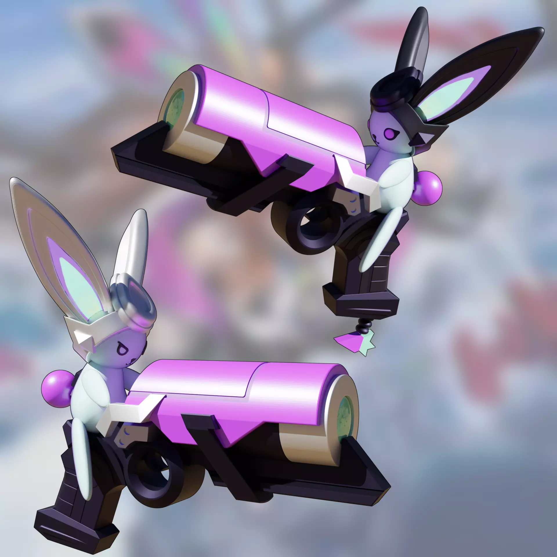 BATTLE BUNNY MISS FORTUNE COSPLAY 3D print model_0