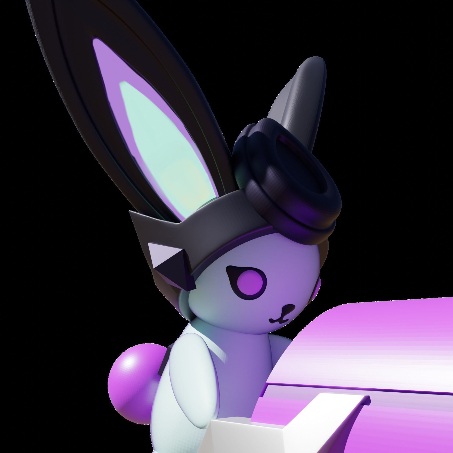 BATTLE BUNNY MISS FORTUNE COSPLAY 3D print model_15