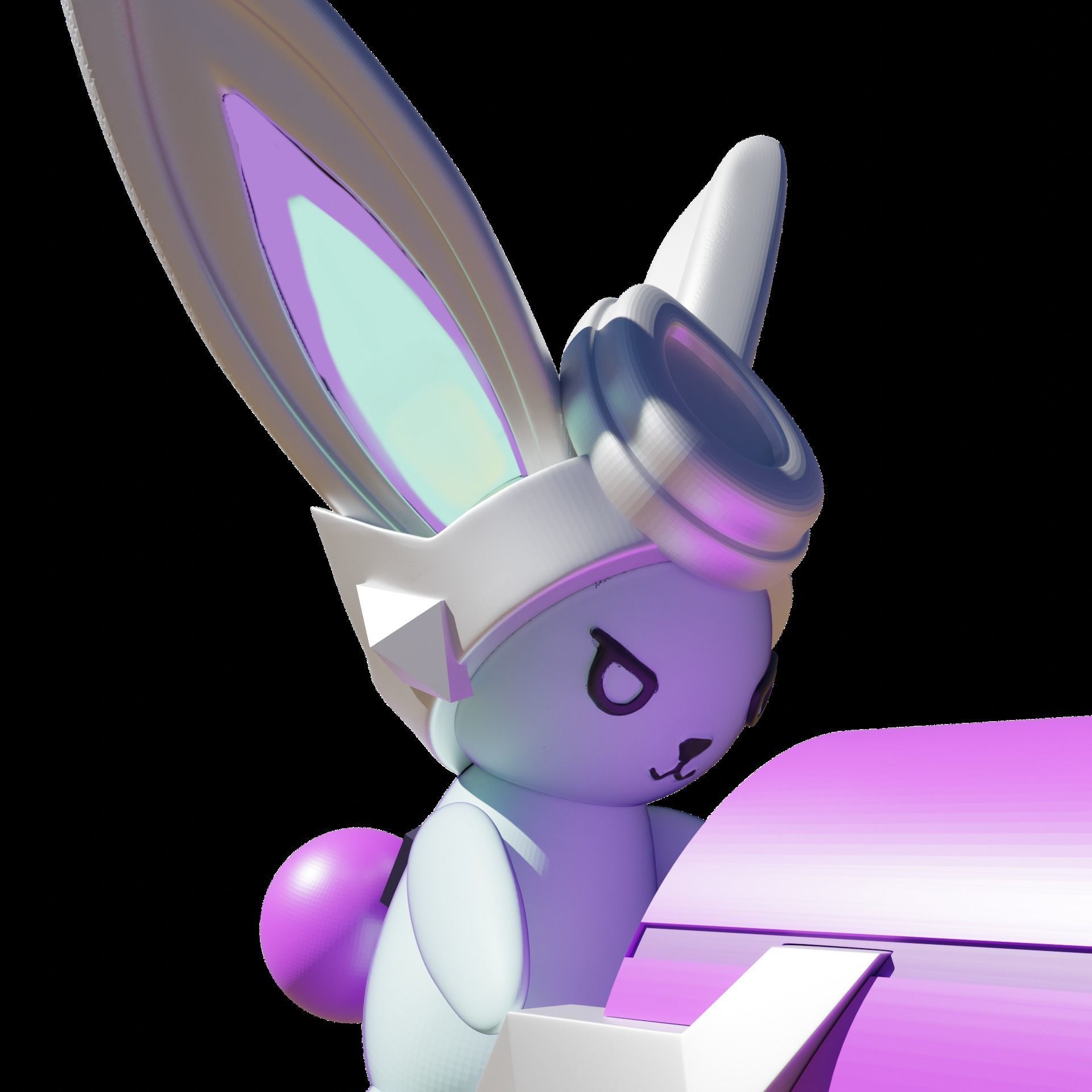 BATTLE BUNNY MISS FORTUNE COSPLAY 3D print model_10