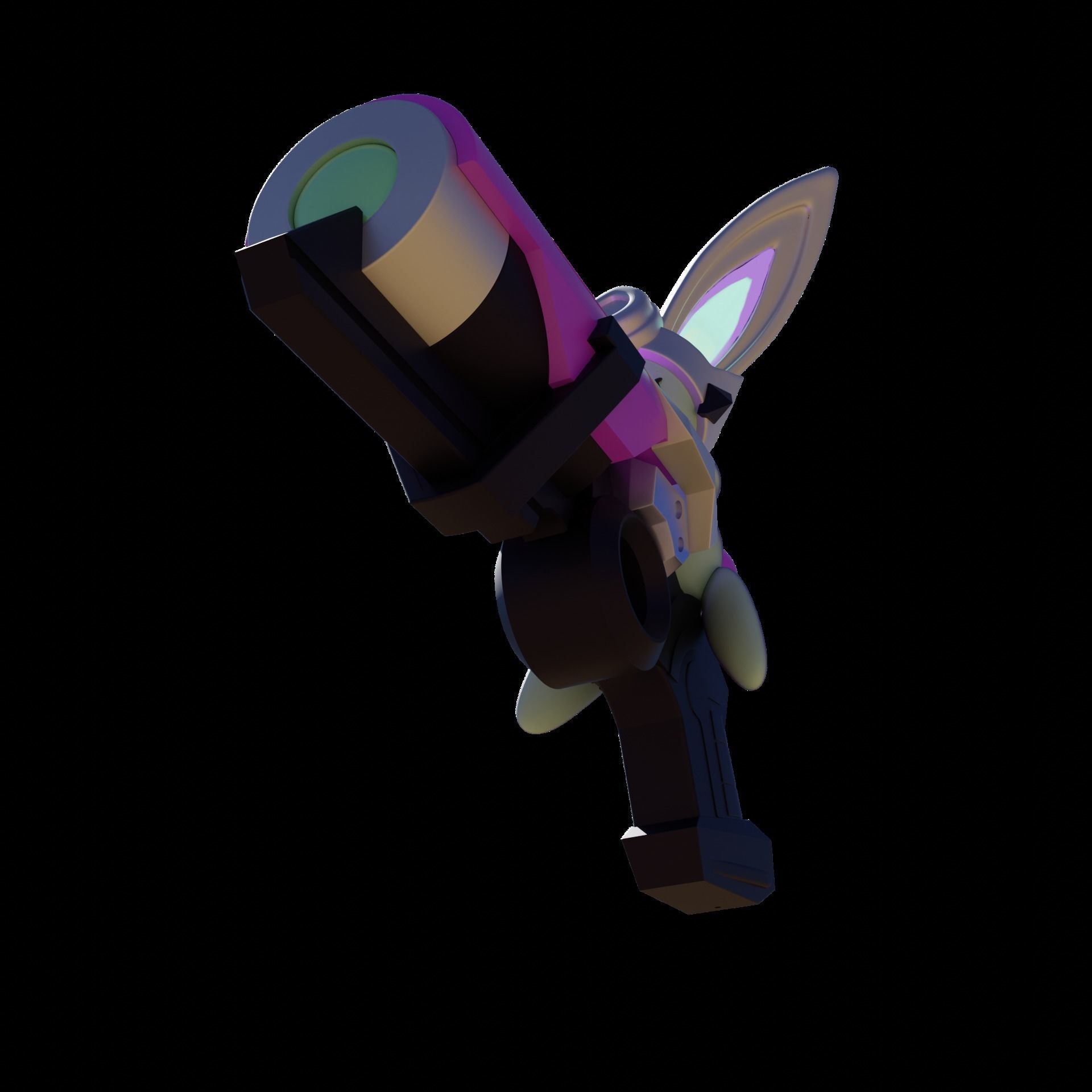 BATTLE BUNNY MISS FORTUNE COSPLAY 3D print model_5