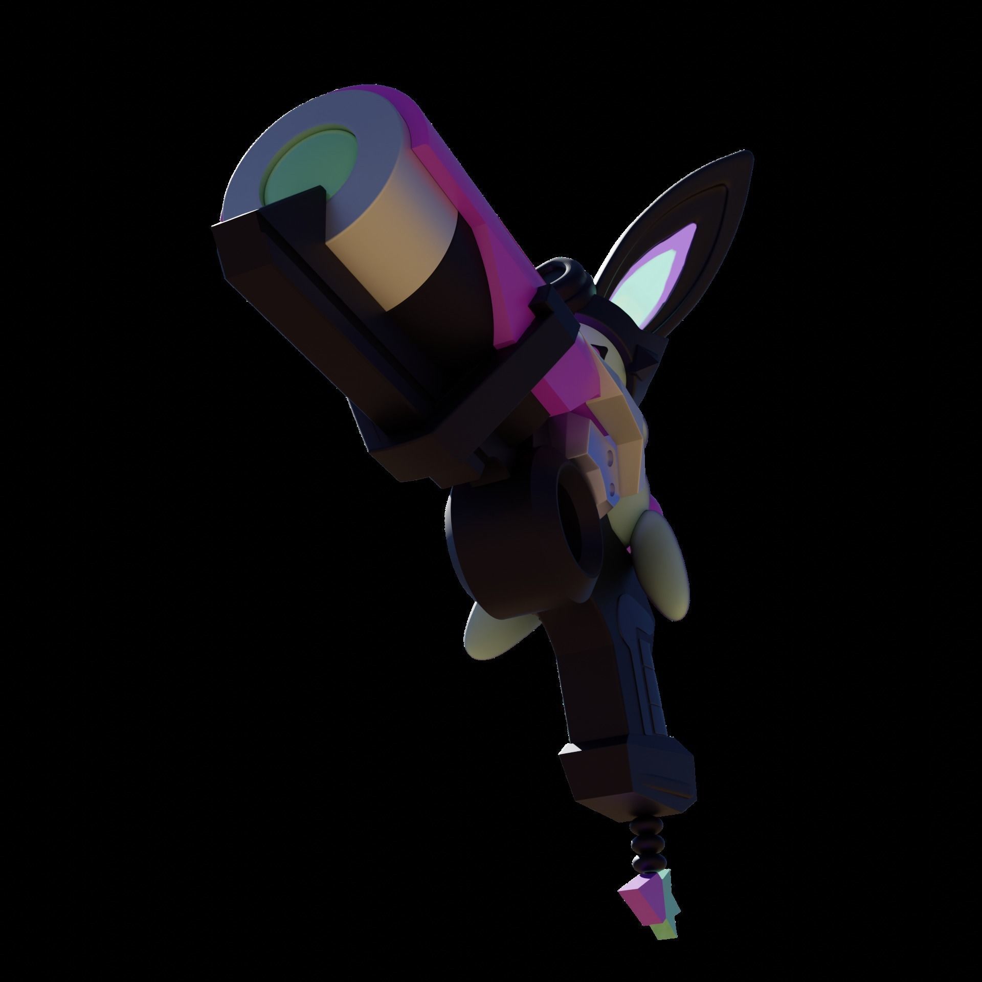 BATTLE BUNNY MISS FORTUNE COSPLAY 3D print model_2