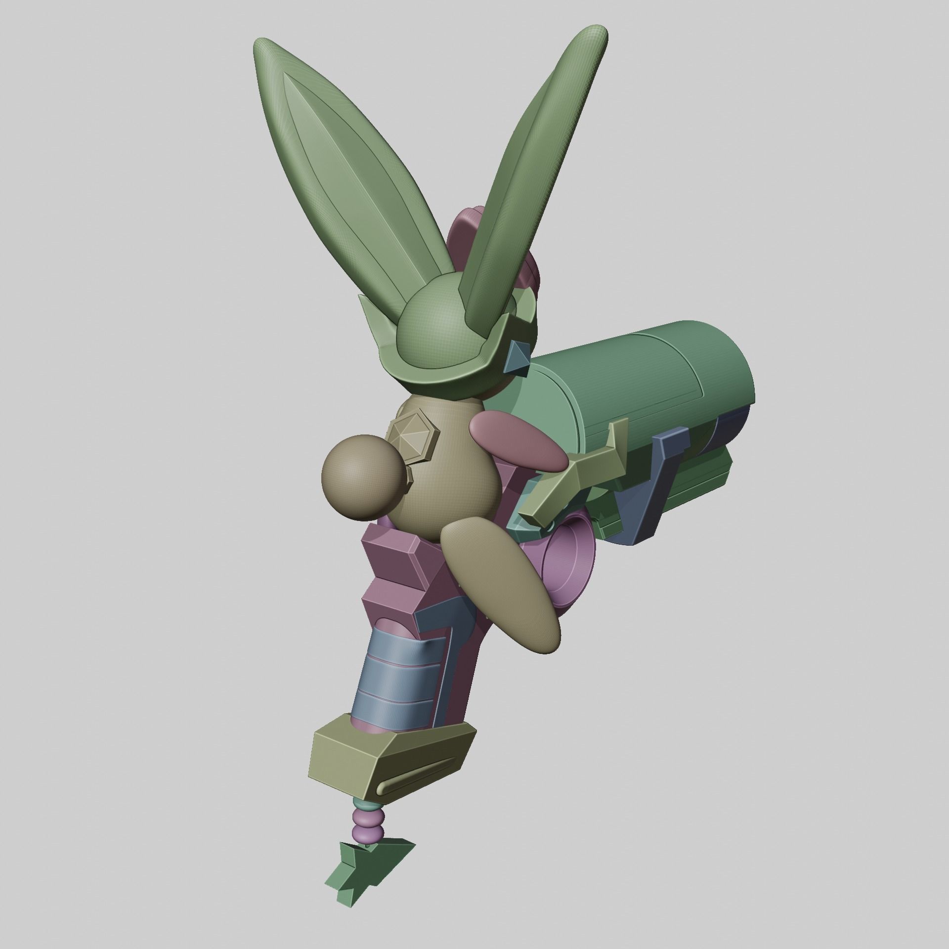 BATTLE BUNNY MISS FORTUNE COSPLAY 3D print model_8