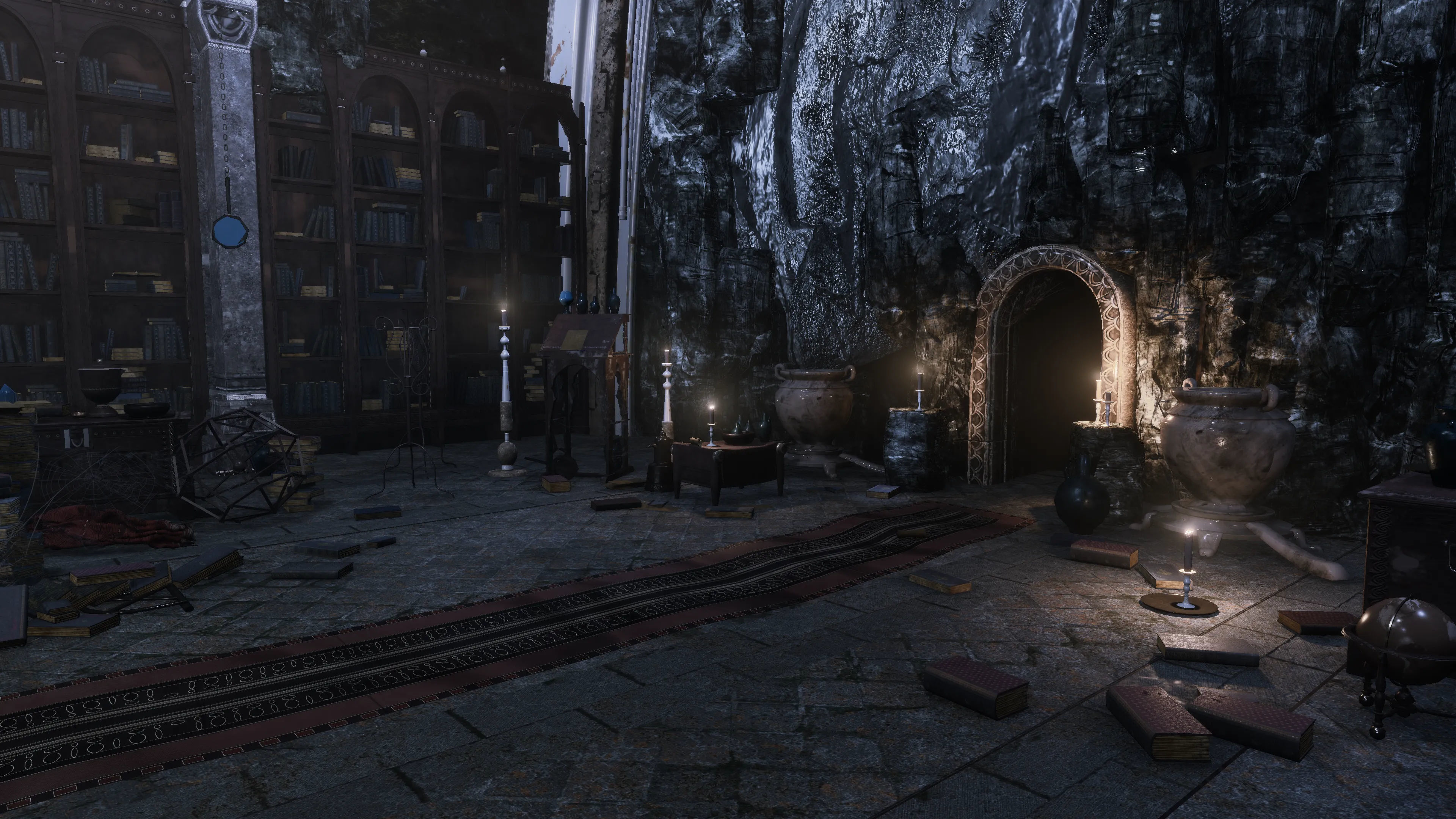 Merlin s Cave Environment  Low-poly 3D model_1