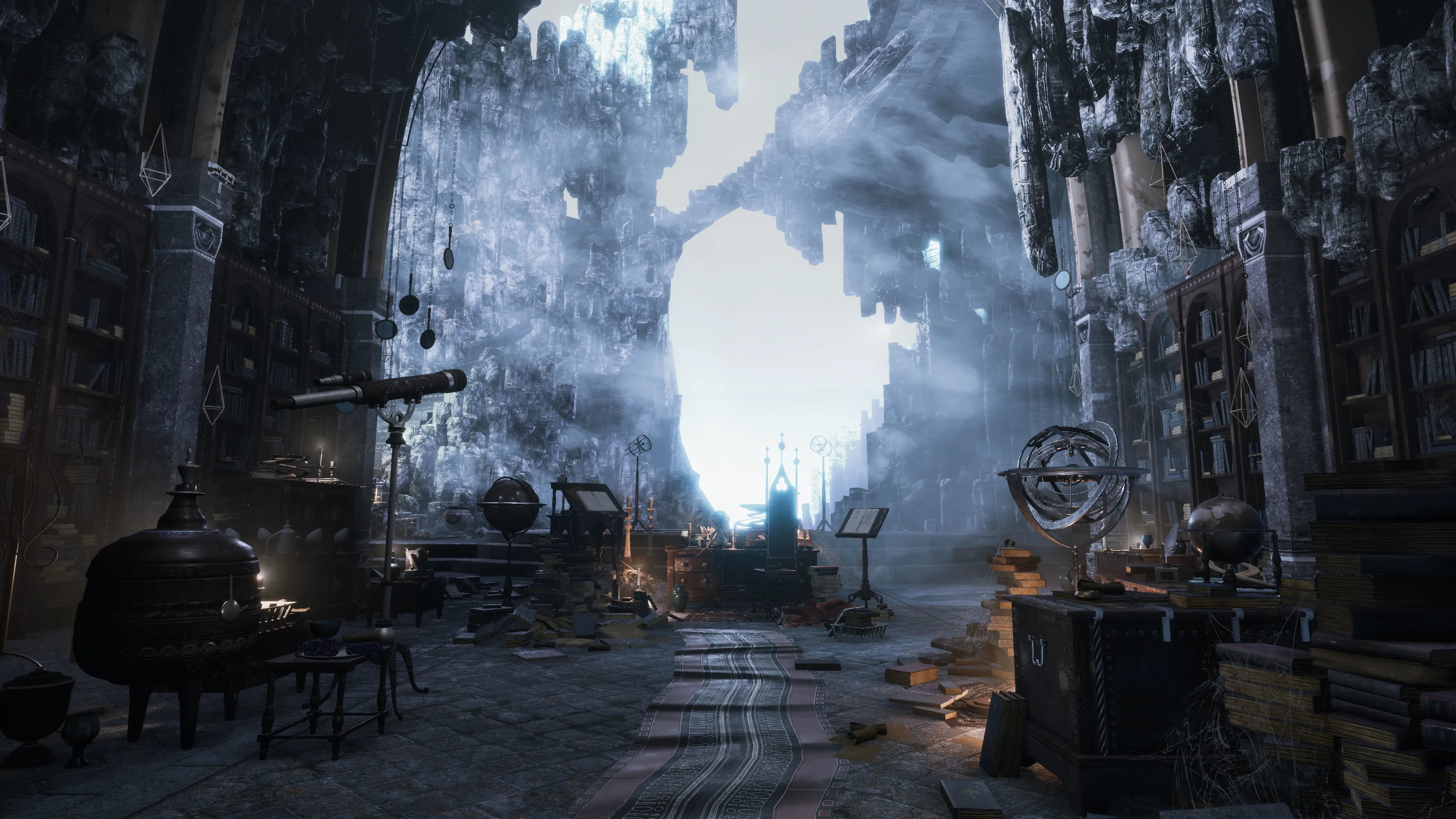 Merlin s Cave Environment  Low-poly 3D model_4