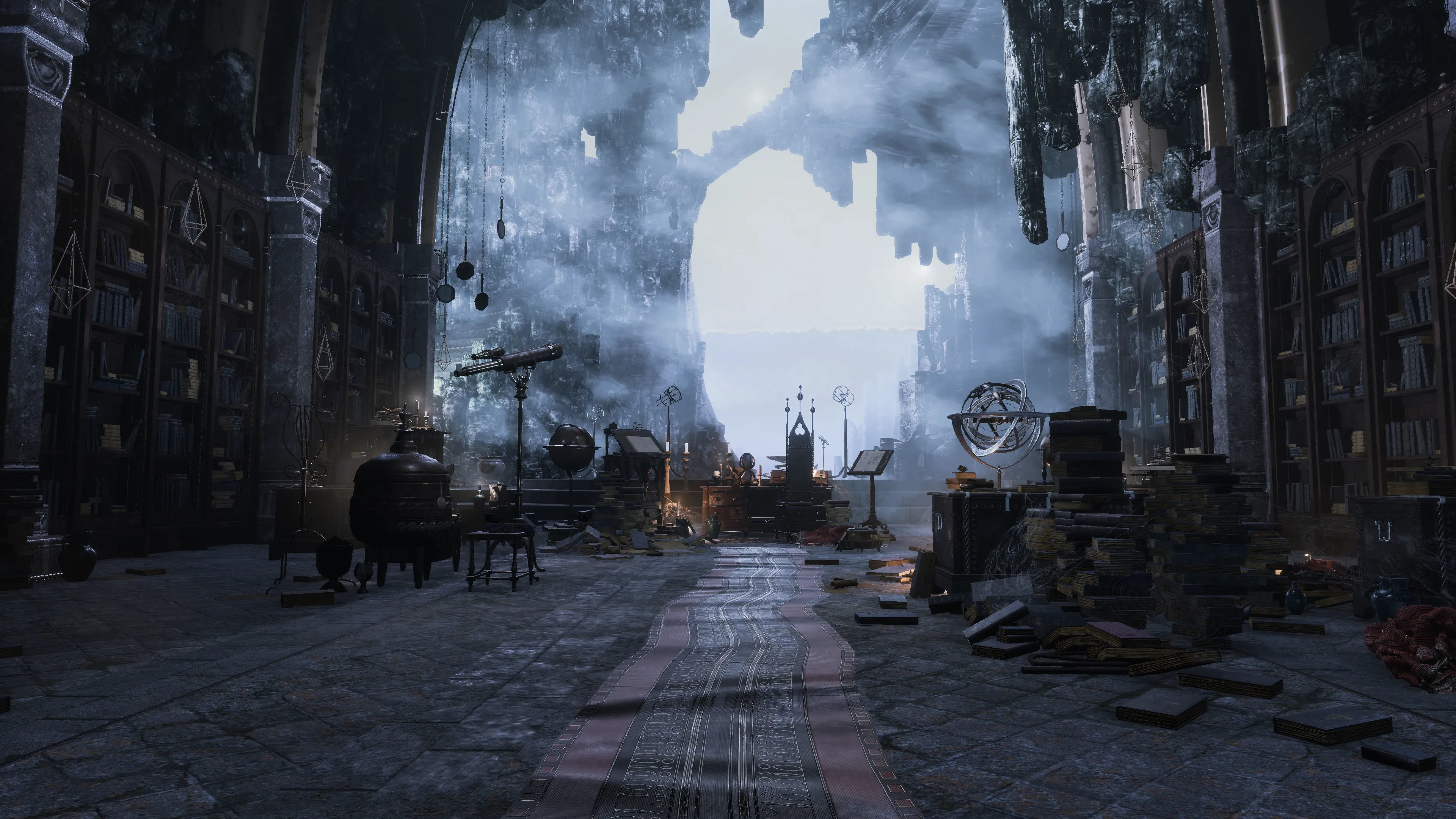 Merlin s Cave Environment  Low-poly 3D model_3