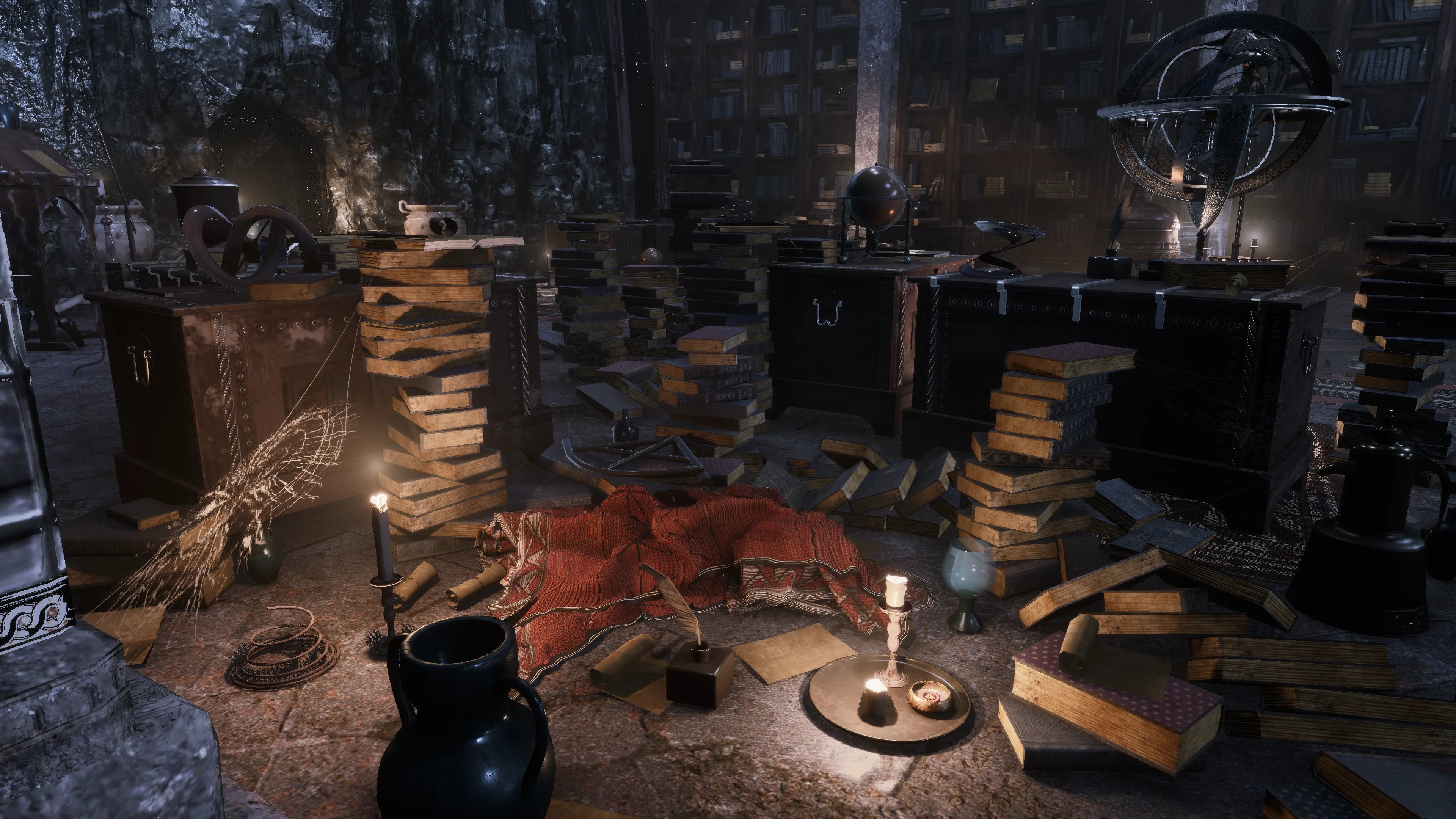 Merlin s Cave Environment  Low-poly 3D model_5