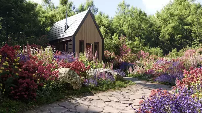 Archmodels vol 275 for 3dsmax - garden plants 3D model