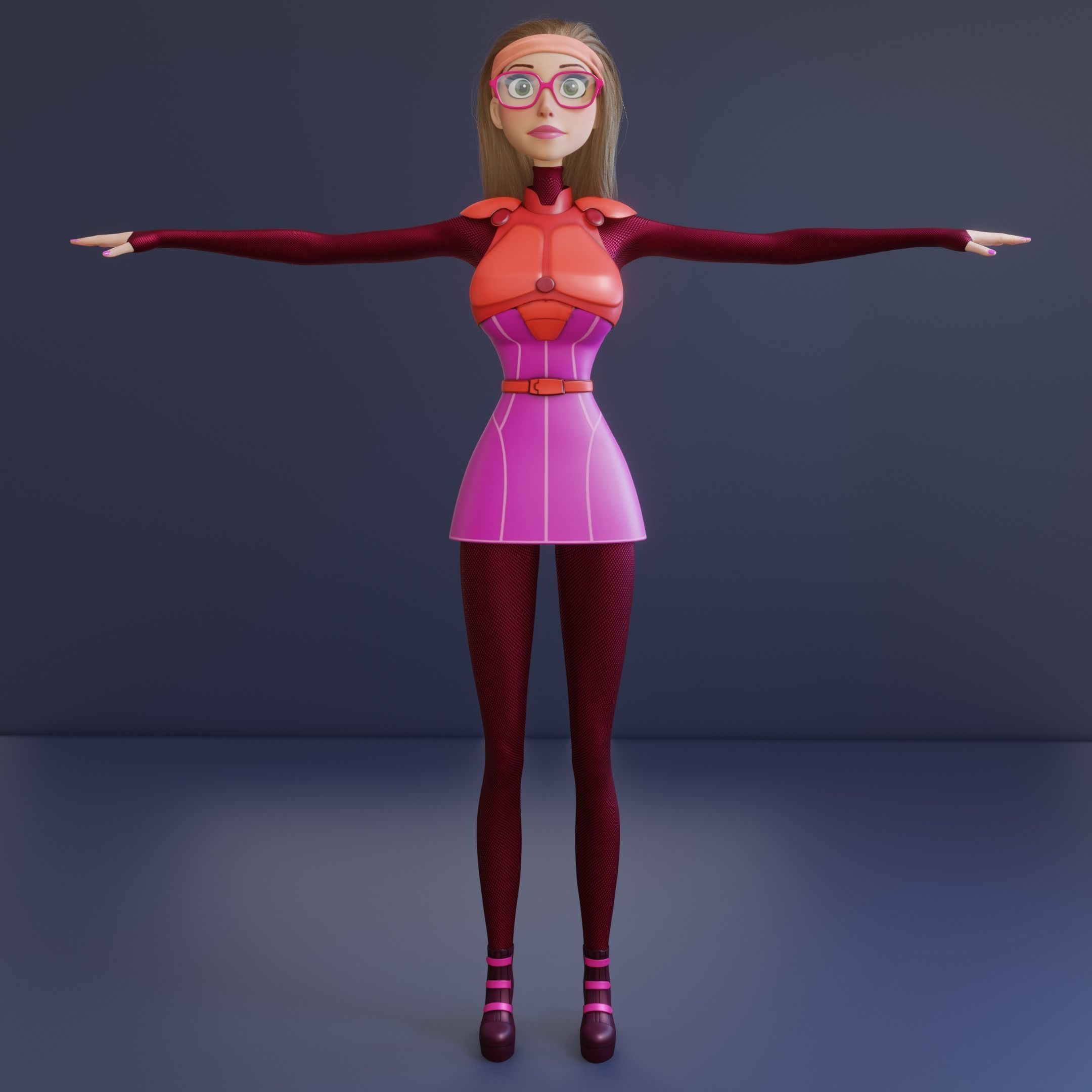 HoneyLemon Low-poly 3D model_1