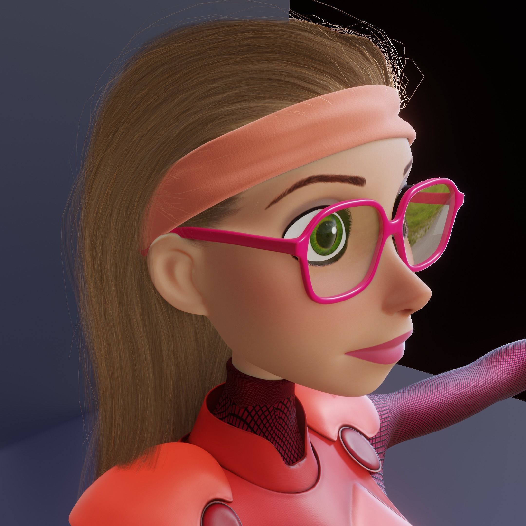 HoneyLemon Low-poly 3D model_6