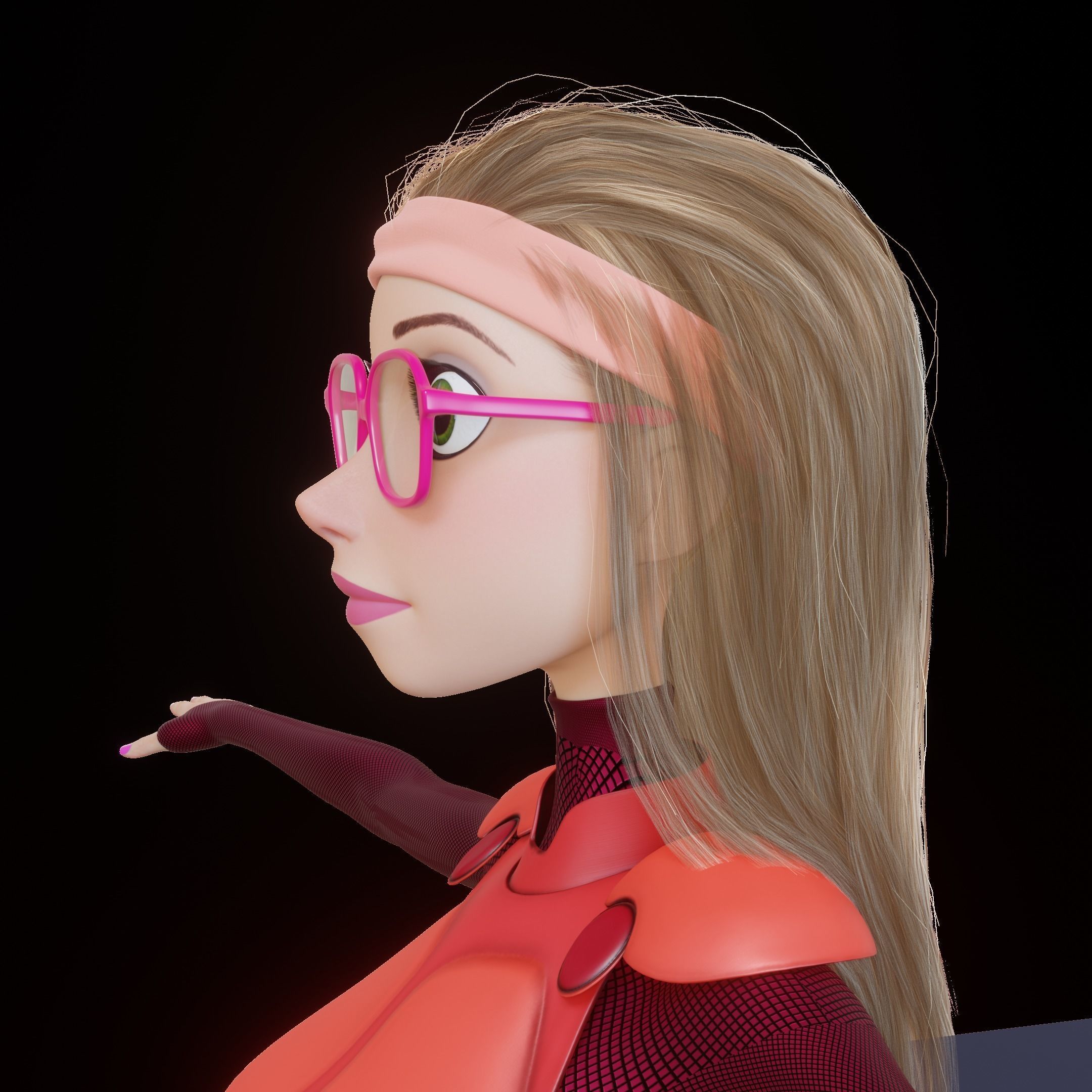 HoneyLemon Low-poly 3D model_16