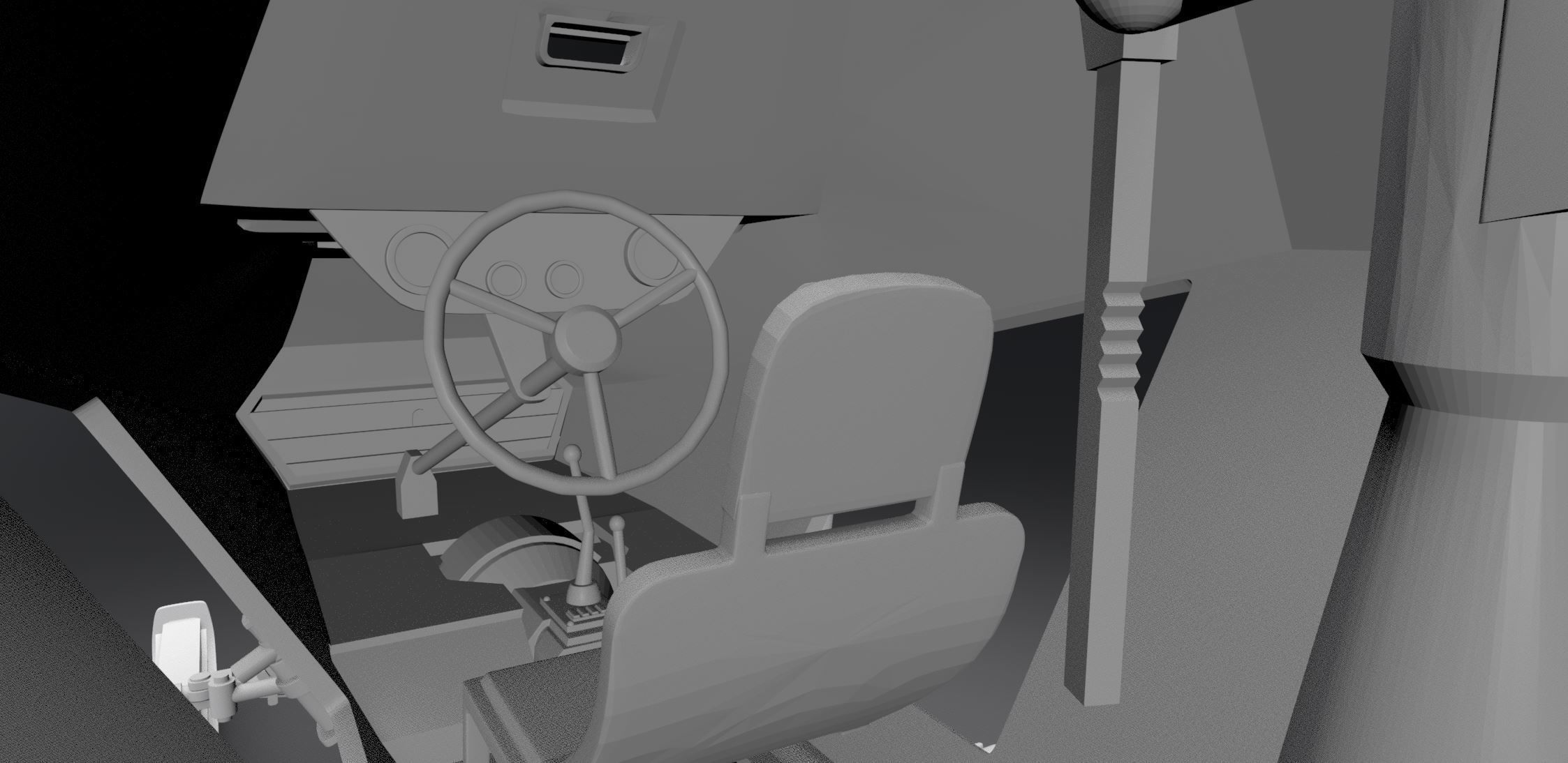 BA64 Snowmobile Scale model  3D print model_5