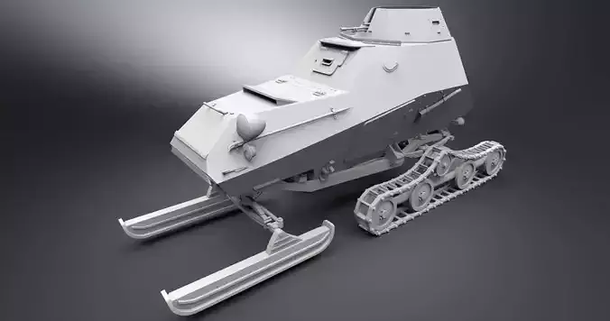 BA64 Snowmobile Scale model 